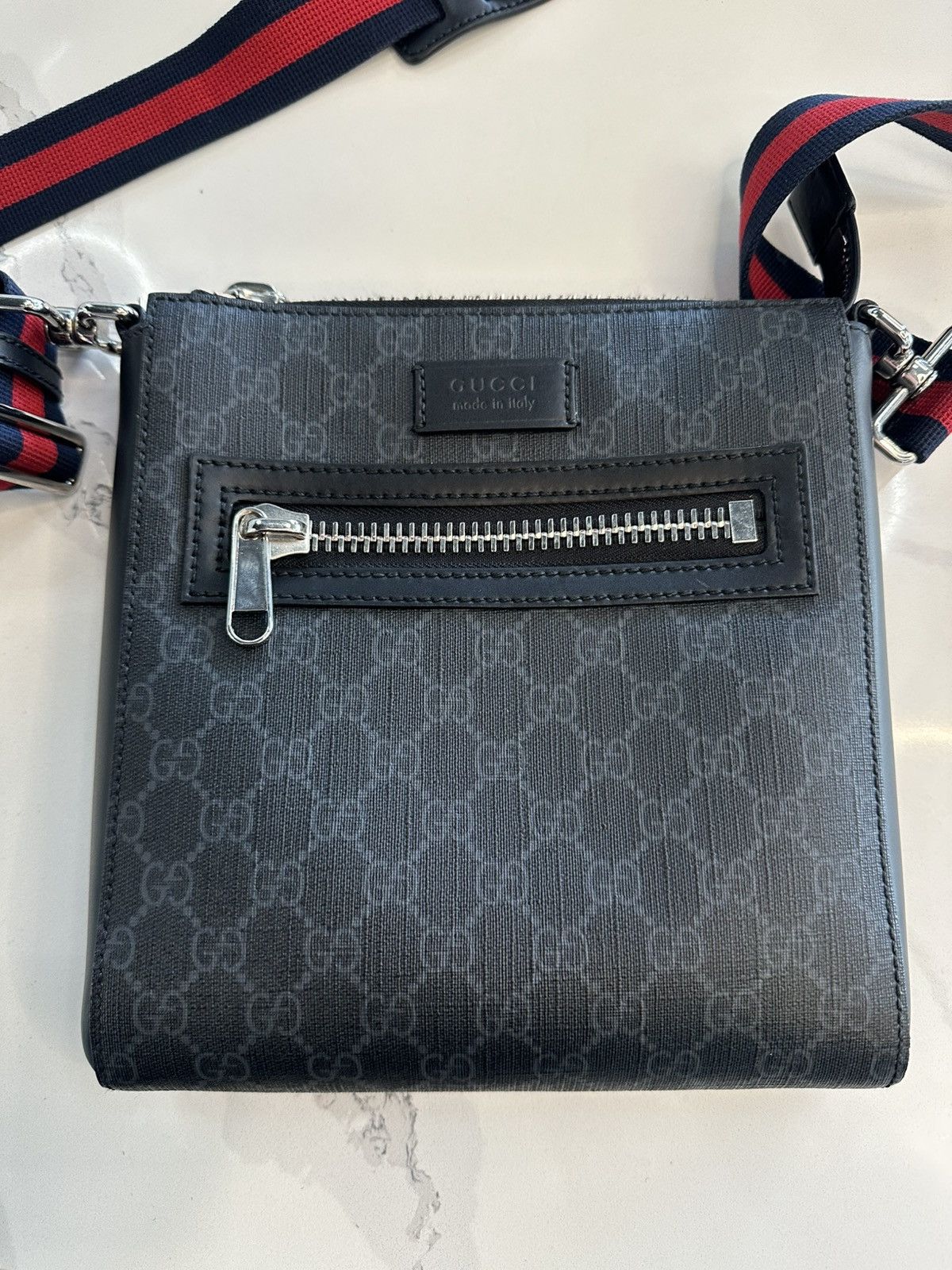 Gucci Messenger Bag Supreme Black Grey