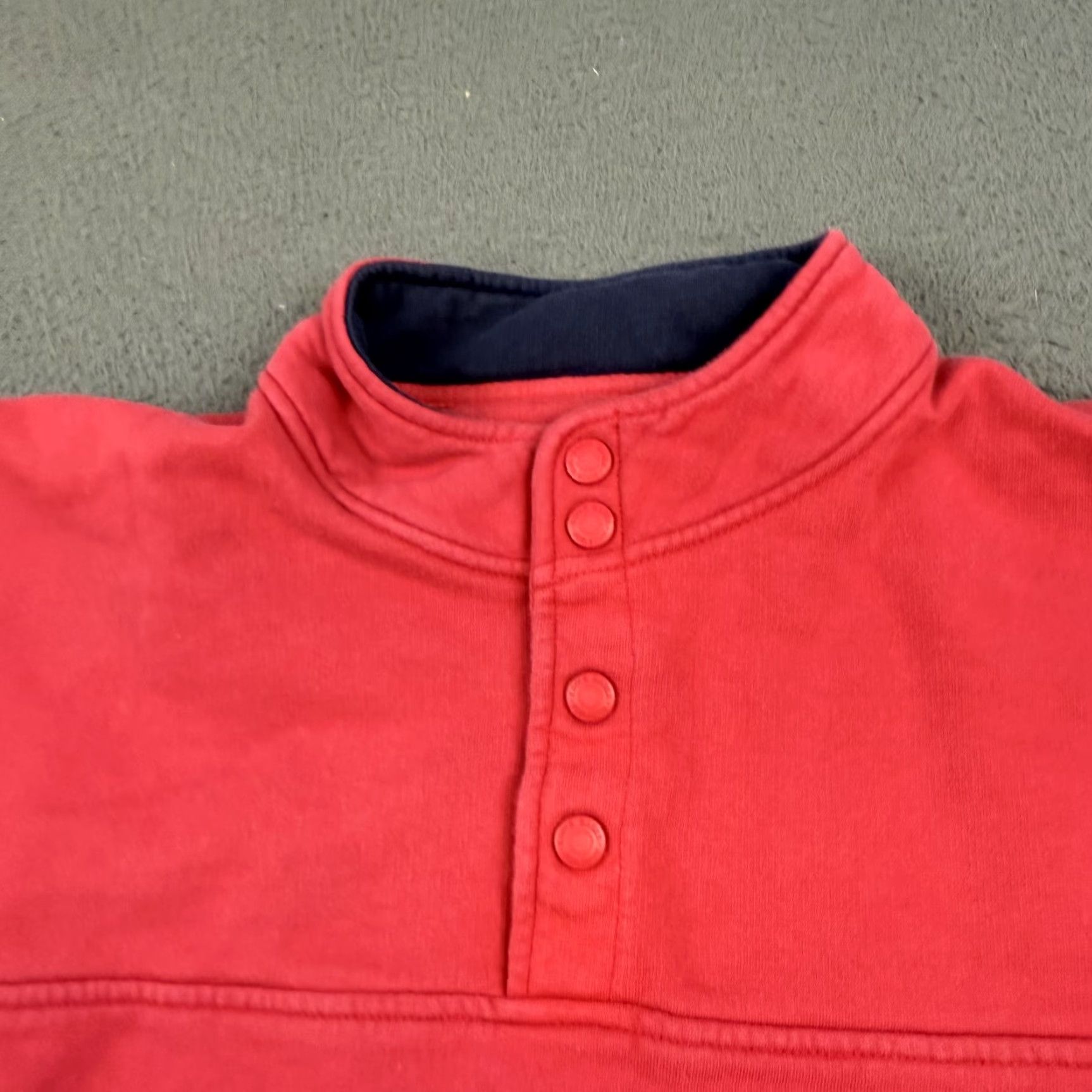 Eddie Bauer Eddie Bauer Sweater Pullover Mens M Red Mock Neck Fleece Pockets Outdoor Classic Outdoor VINTAGE (no) Size US M / EU 48-50 / 2 - 6 Thumbnail