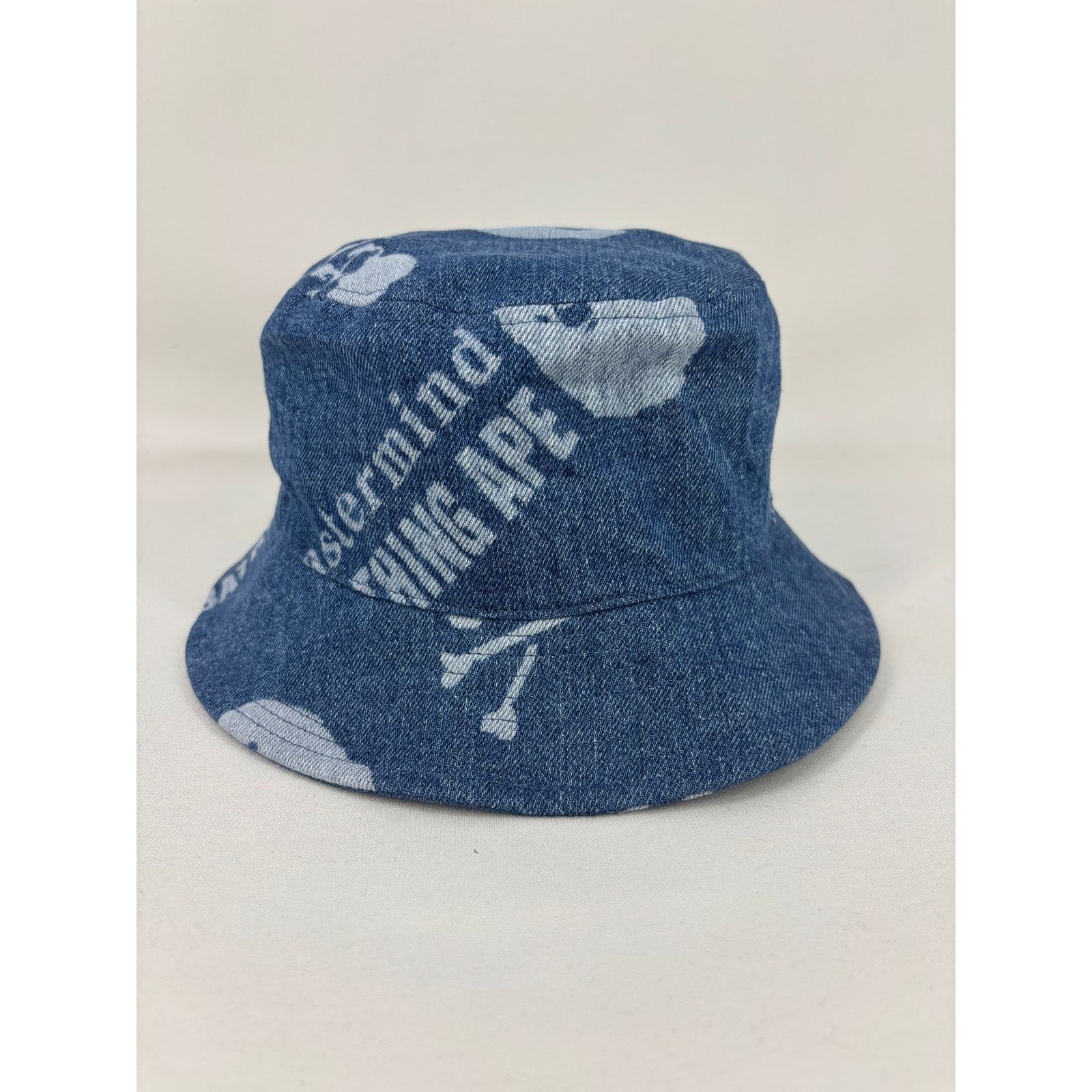 Bape Bape X Mastermind World Indigo Denim Bucket Hat Size Large Size ONE SIZE - 2 Thumbnail