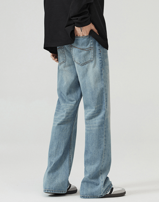 Japanese Brand × Vintage High street retro American washed scimitar flared jeans y2k Size US 32 / EU 48 - 5 Thumbnail