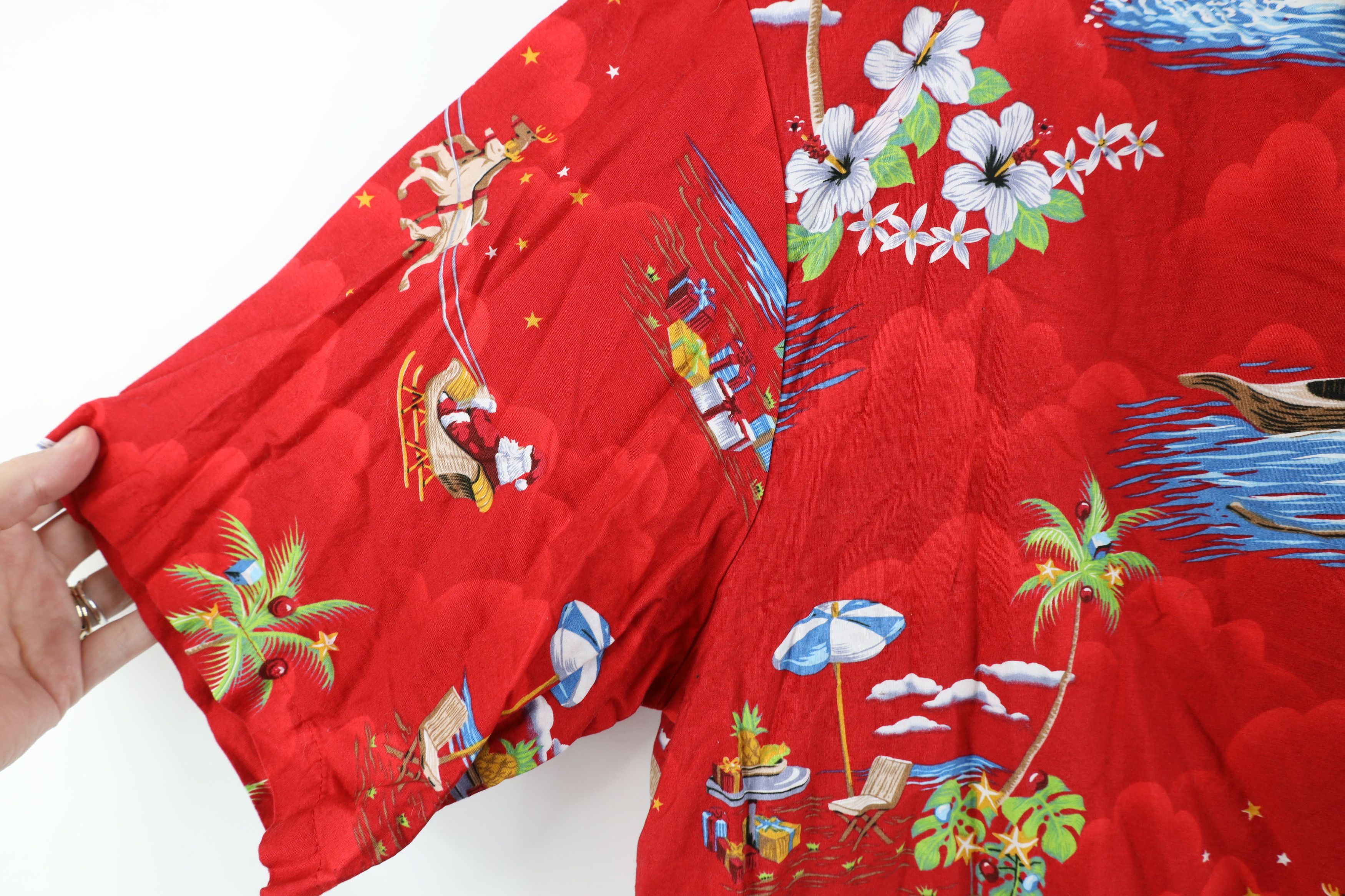 Vintage Vintage 90s Streetwear Claus Hawaiian Button Shirt USA Size US XXL / EU 58 / 5 - 7 Thumbnail