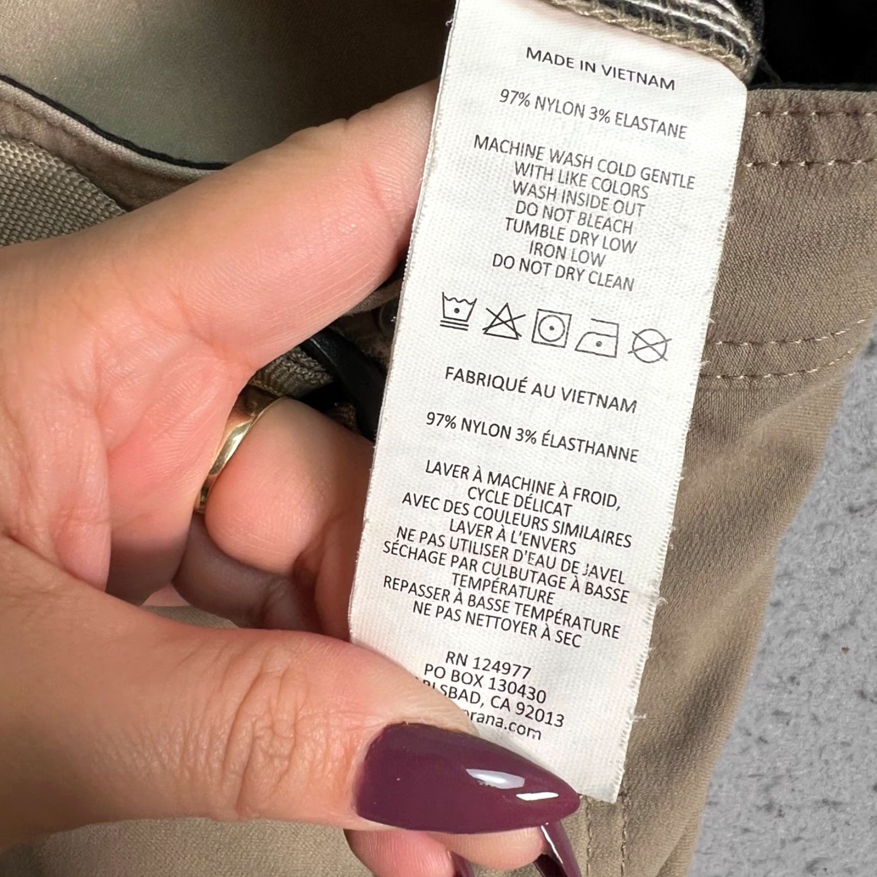 Prana prAna Womens Cargo Pants Beige 30 Stretch Nylon Pockets HiRise Inseam 29 Cargo Size 30" / US 8 / IT 44 - 4 Thumbnail