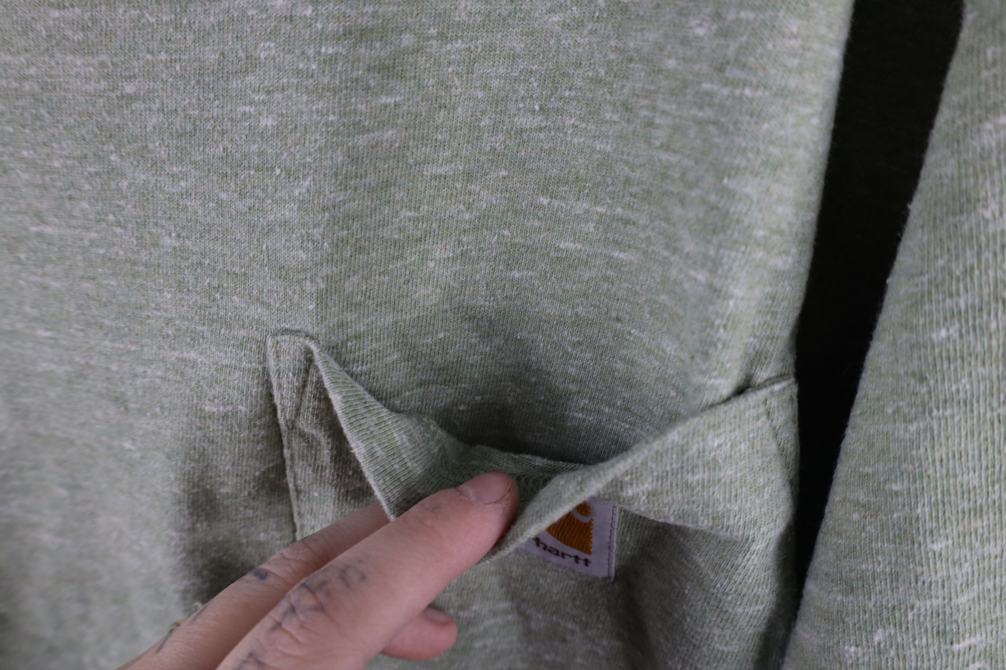 Carhartt × Vintage Vintage Y2K Carhartt Loose Fit Pocket T-Shirt Heather Green Size US XXL / EU 58 / 5 - 5 Thumbnail