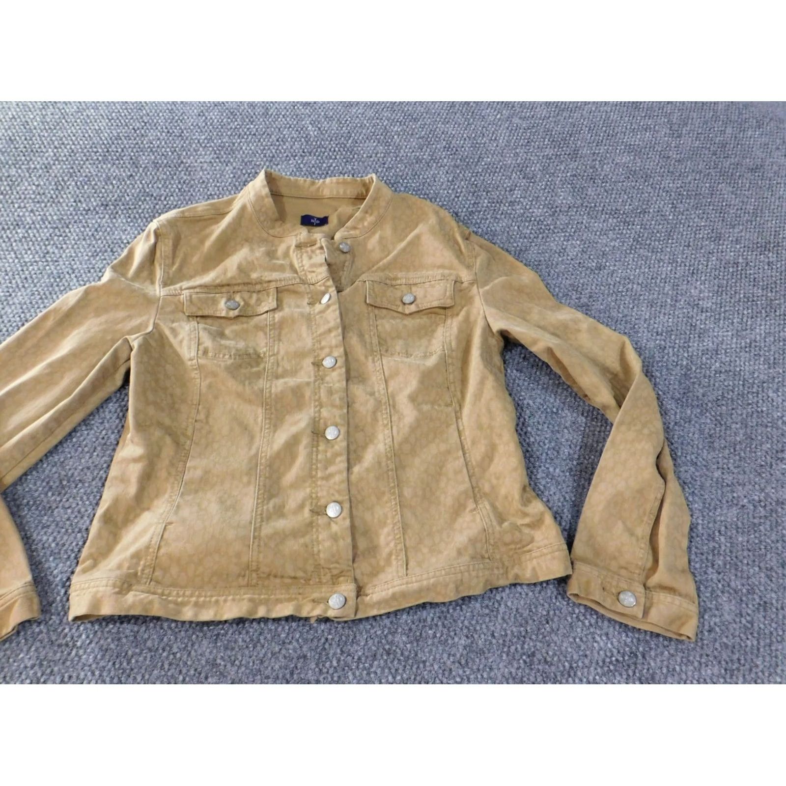 NYDJ NYDJ Jacket Womens XL brown denim animal print stretch Size XL / US 12-14 / IT 48-50 - 3 Thumbnail