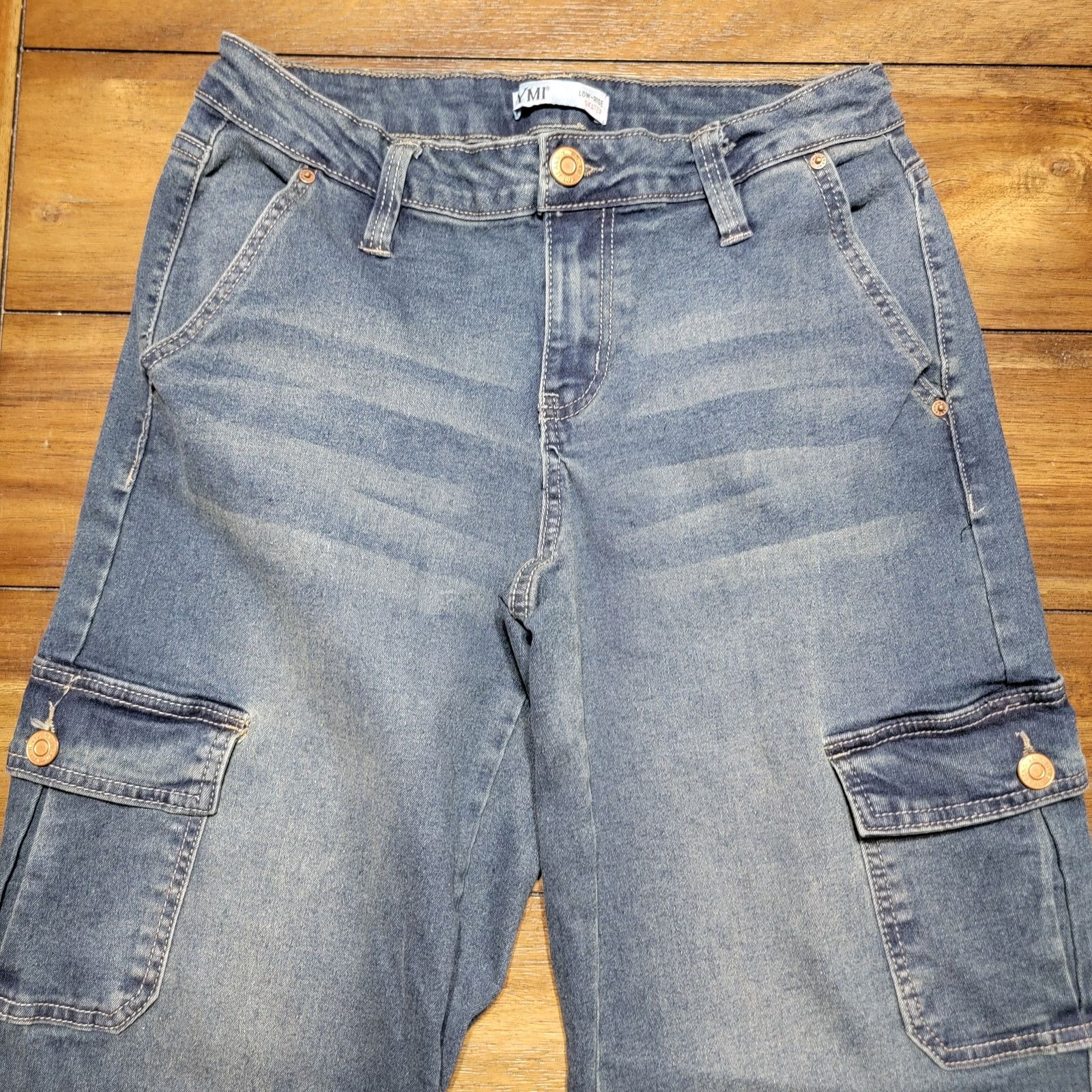Other YMI Junior Low-Rise Skater Wide Leg Jeans - Size 5/27 Size 28" / US 6 / IT 42 - 2 Thumbnail