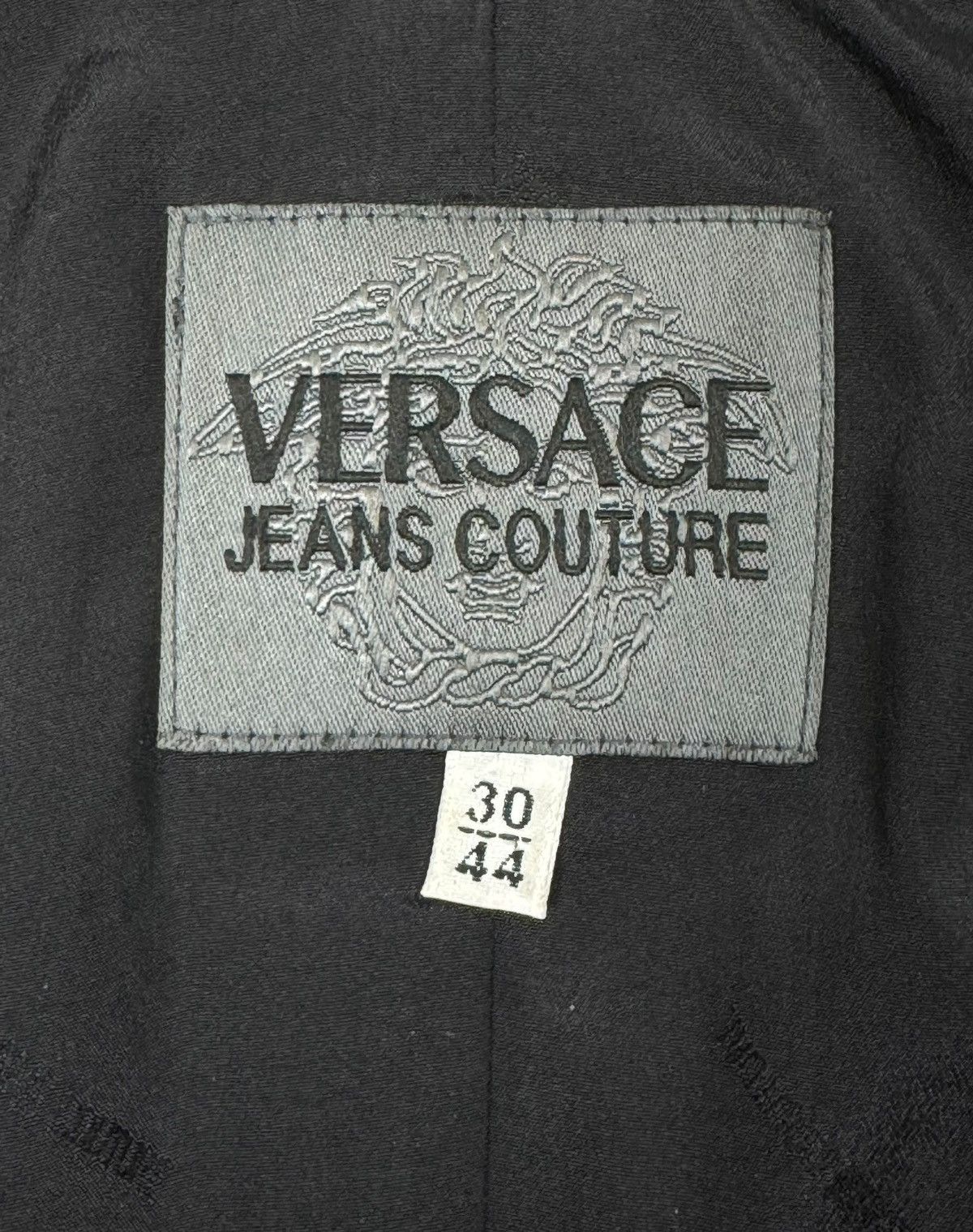 Versace Jeans Couture × Vintage Vintage Versace Jeans Couture Rubberized Jacket size IT 44 Size M / US 6-8 / IT 42-44 - 14 Thumbnail