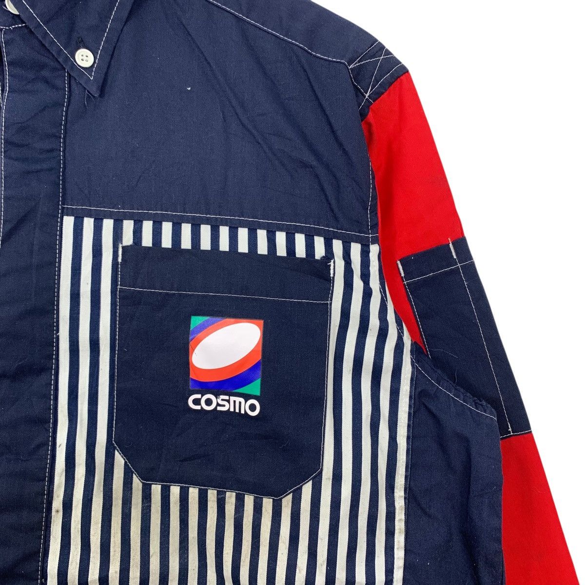 Vintage Vintage COSMO AUTO SERVICE Formula One F1 Racing Team Shirt Size US L / EU 52-54 / 3 - 3 Thumbnail