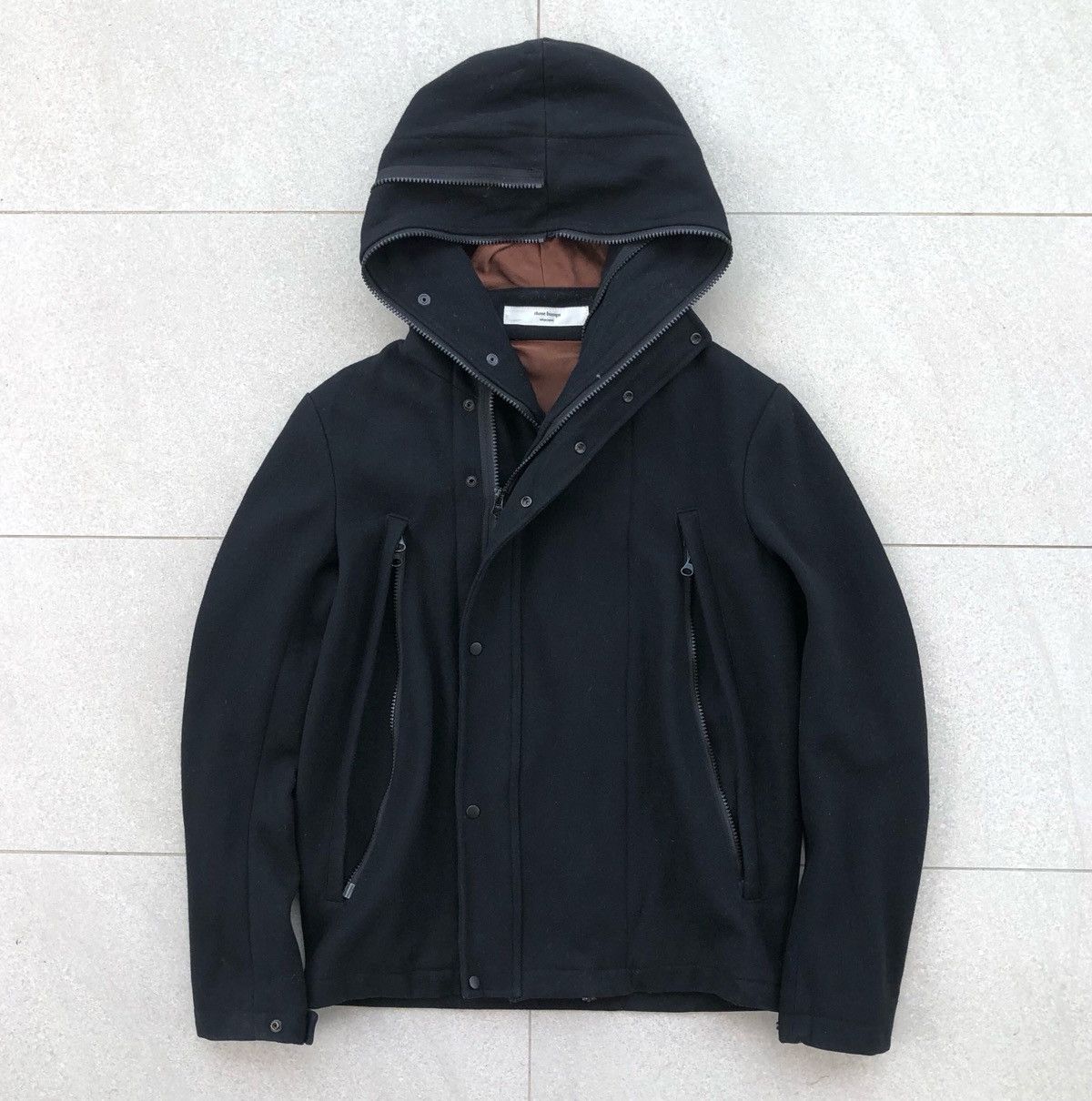 Japanese Brand Three Bumps Convertible Wool Hooded Rider Full Zipper Jacket Size US M / EU 48-50 / 2 - 1 Thumbnail
