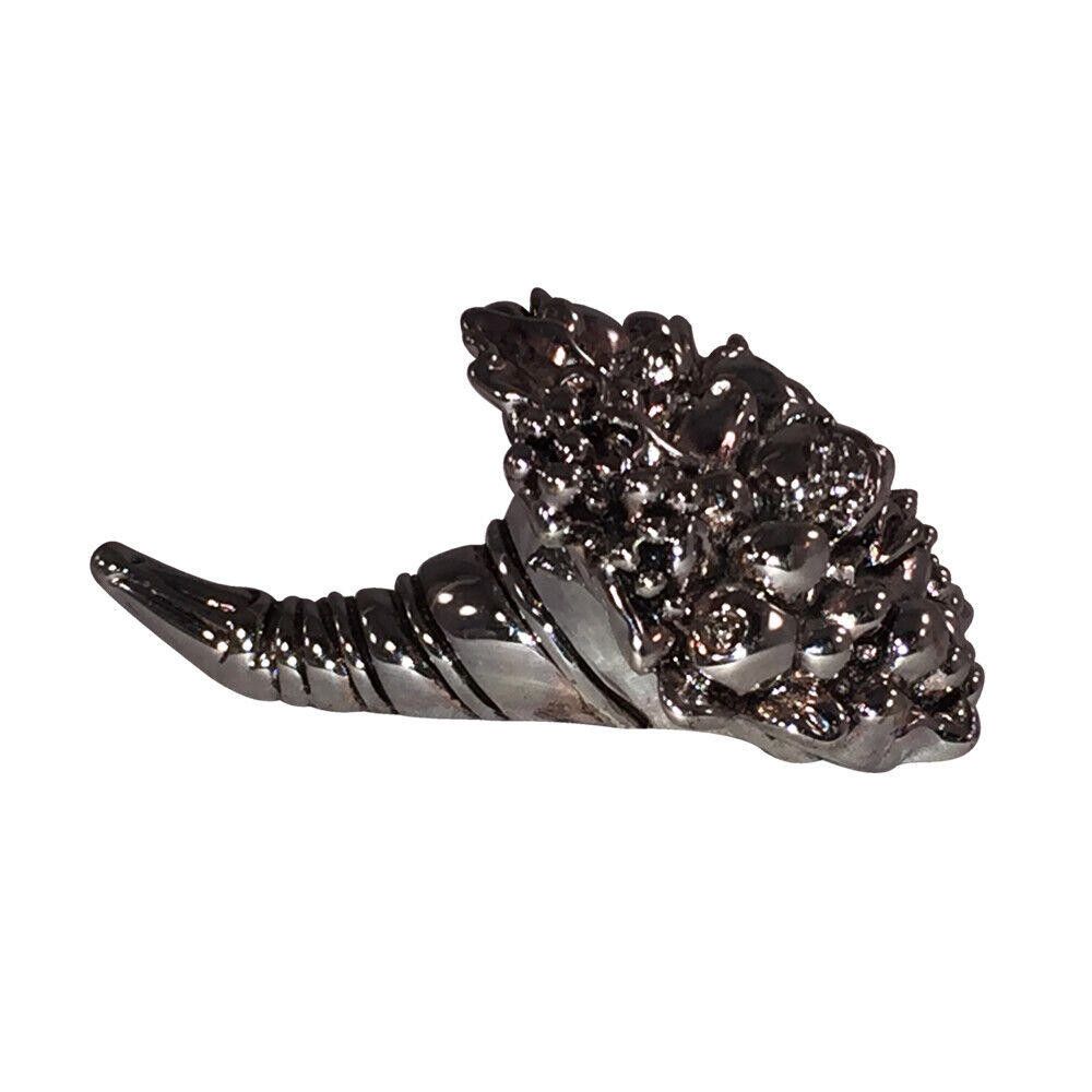 Designer Sterling Silver Plated Horn of Plenty Figurine Size ONE SIZE - 3 Thumbnail