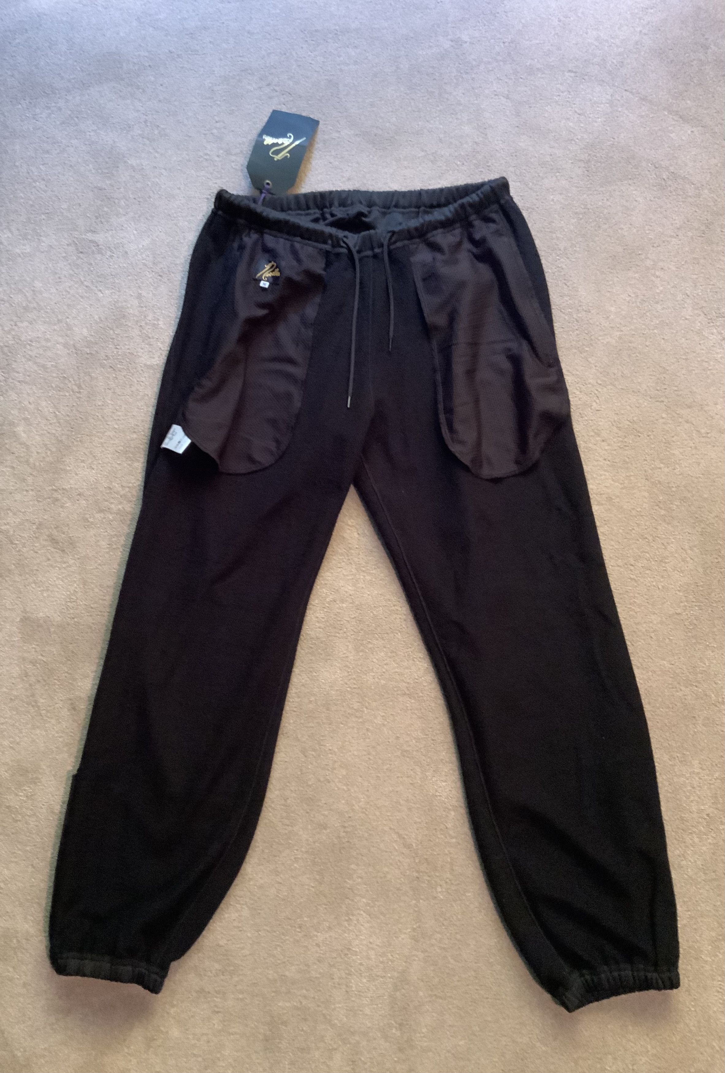 Needles Medium Needles black zip lounge pants joggers trousers Size US 31 - 14 Thumbnail