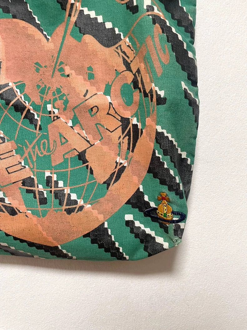 Vivienne Westwood Vivienne Westwood size os Green striped canvas earth print Size ONE SIZE - 5 Thumbnail