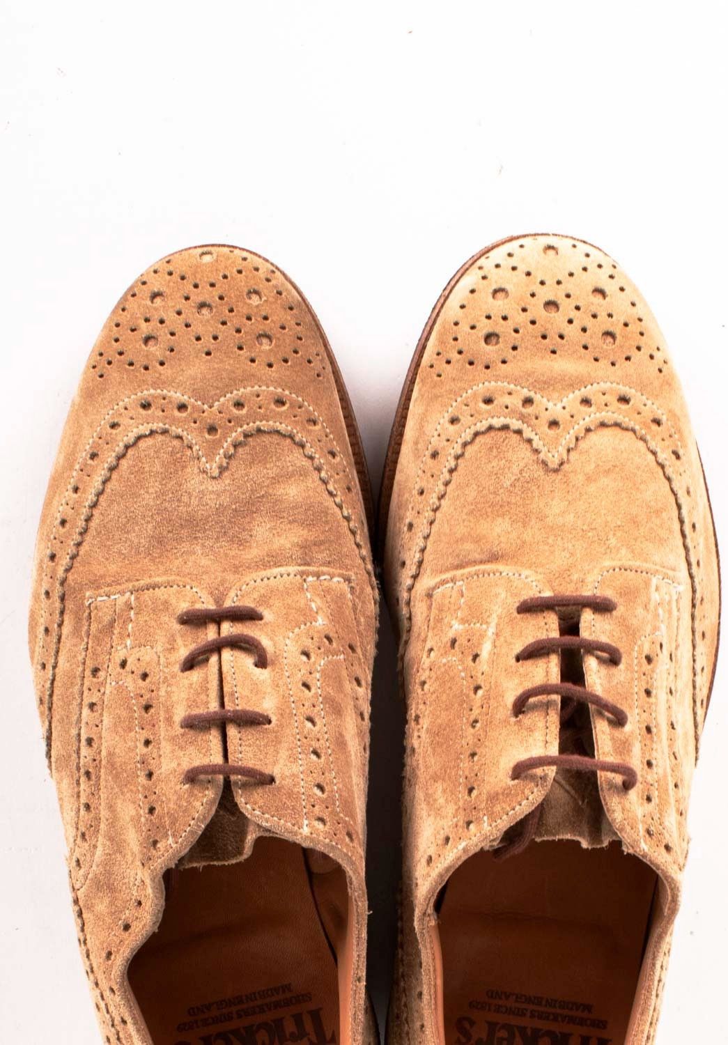 Tricker's Trickers Men Shoes Brogue Suede Size UK7 ½, USA 8 ½, EUR42 Size US 8.5 / EU 41-42 - 4 Thumbnail
