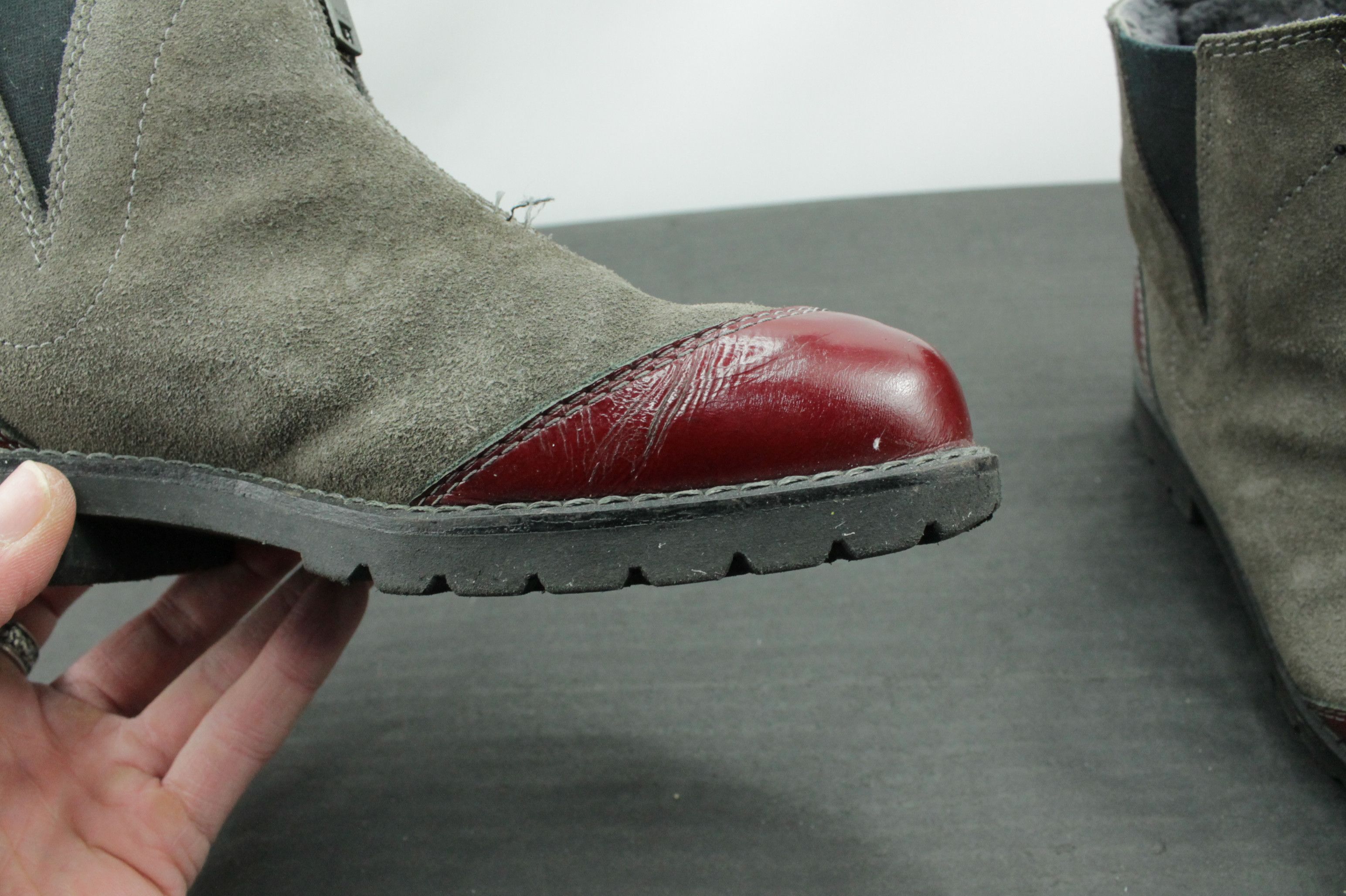 Other Kandahar Hand Made Gray Suede Winter Zip Boots Size US 7 / IT 37 - 12 Thumbnail