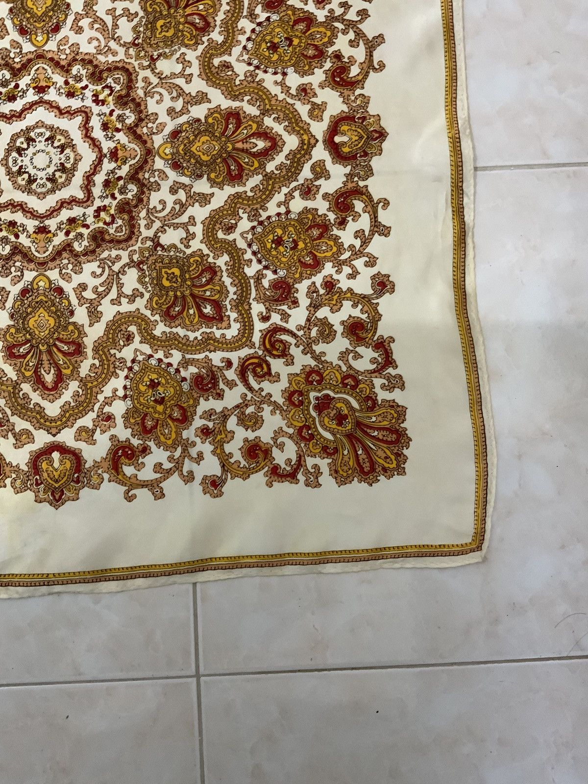 Vintage Monogram Unbrand Handkerchief Bandana Size ONE SIZE - 4 Thumbnail