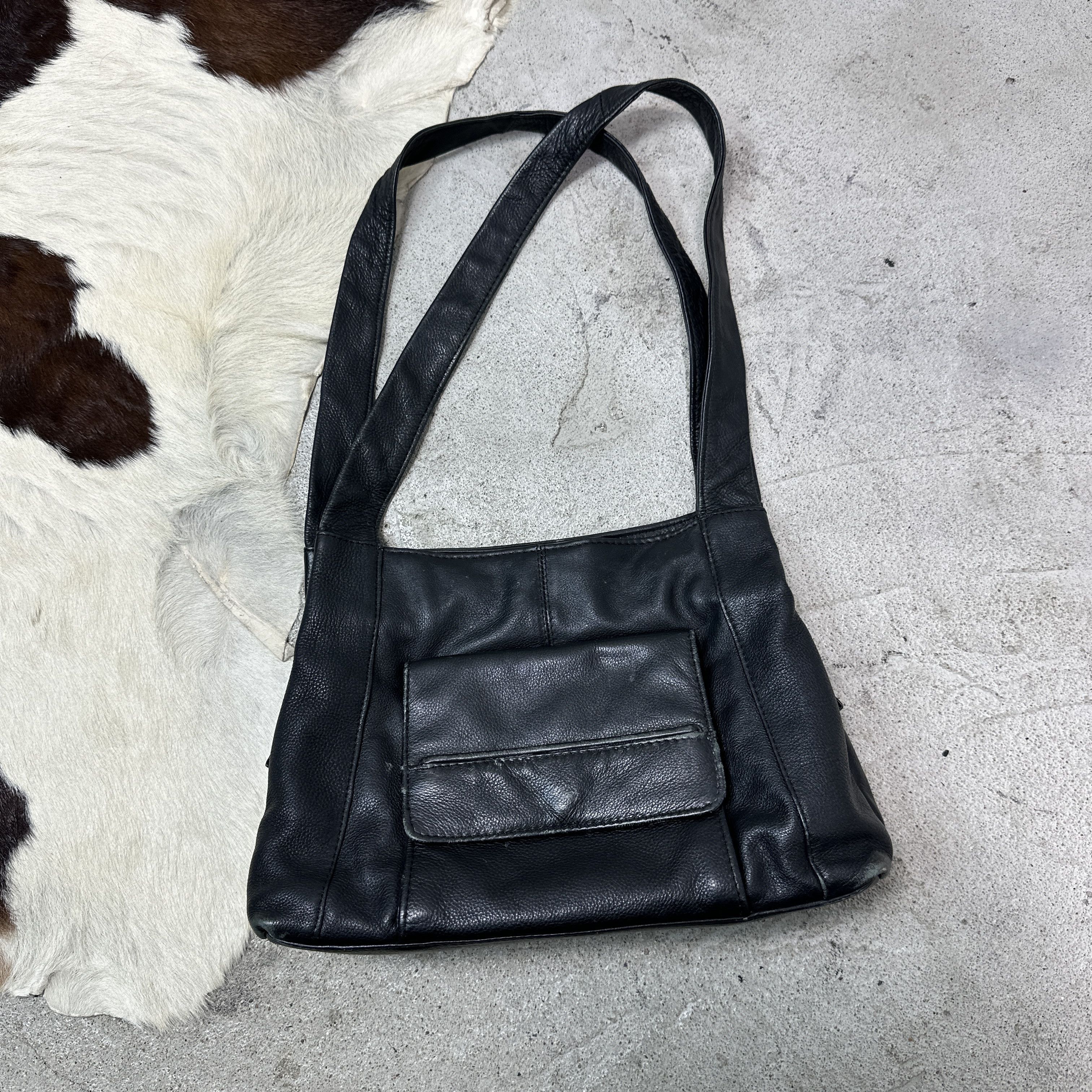 Vintage Vintage Avant Garde Grunge Leather Bag Y2K Size ONE SIZE - 2 Thumbnail