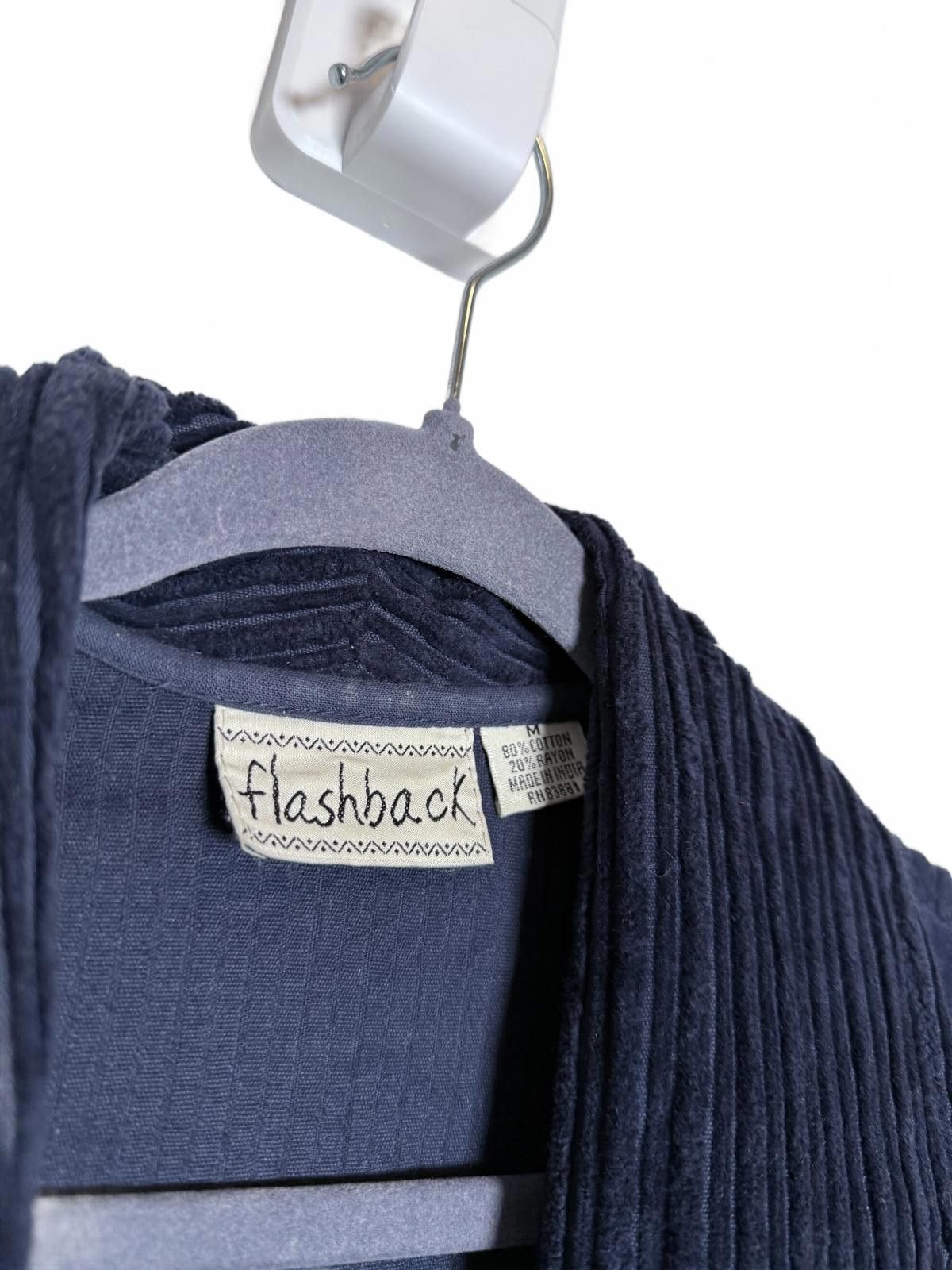 Unknown London Vintage Navy Blue Women's Western Corduroy Jacket Size M / US 6-8 / IT 42-44 - 4 Thumbnail