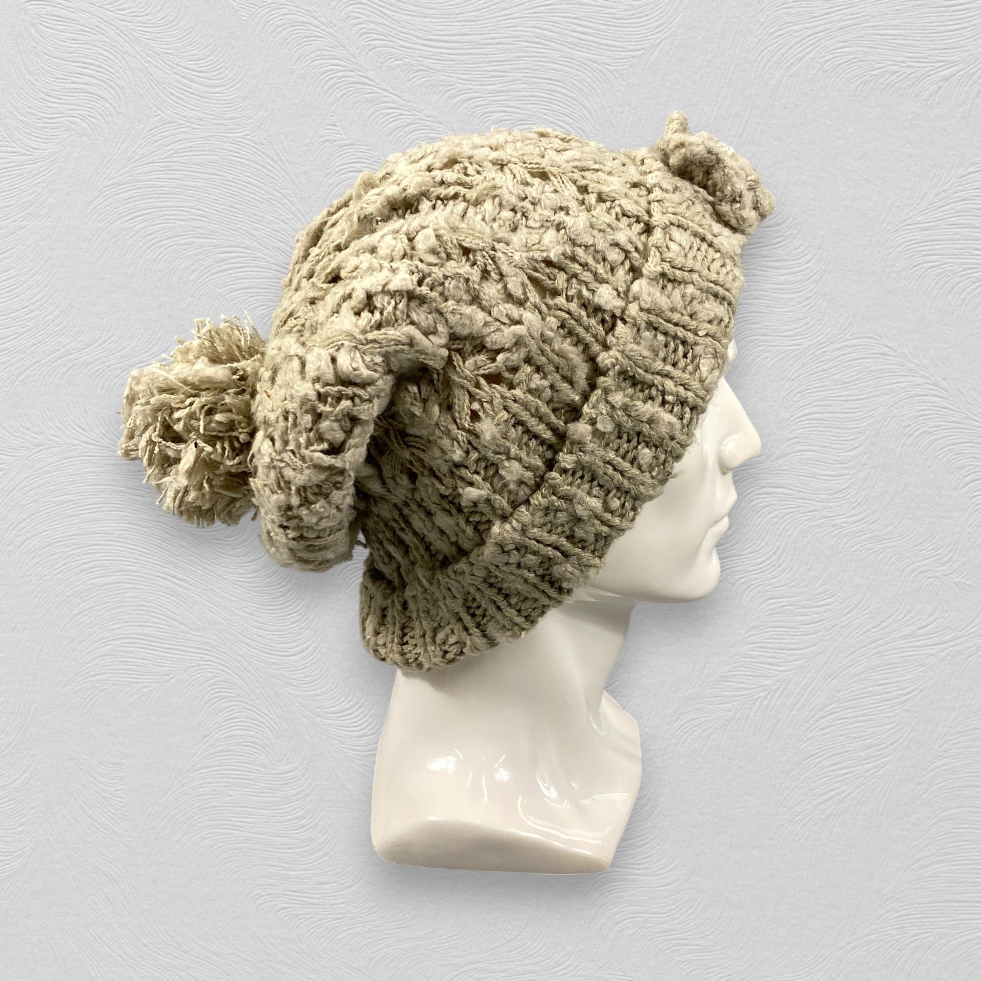 Japanese Brand Japanese Snow Cap Beanie Hat Pom Pom -BN1144 Size ONE SIZE - 3 Thumbnail
