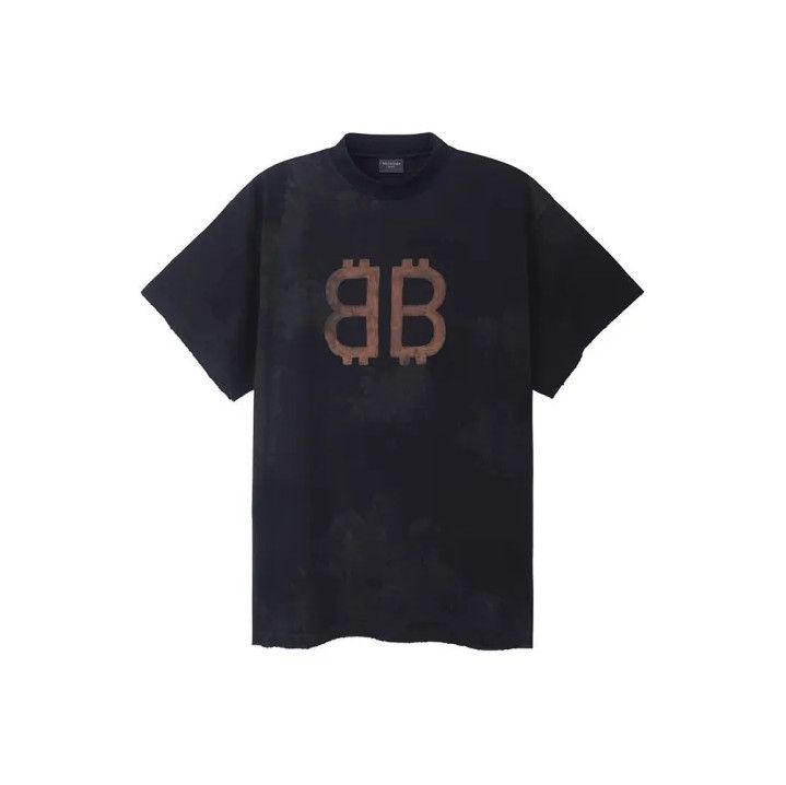 Balenciaga Balenciaga FW23 Black Letter Print T-Shirt Size US M / EU 48-50 / 2 - 1 Thumbnail