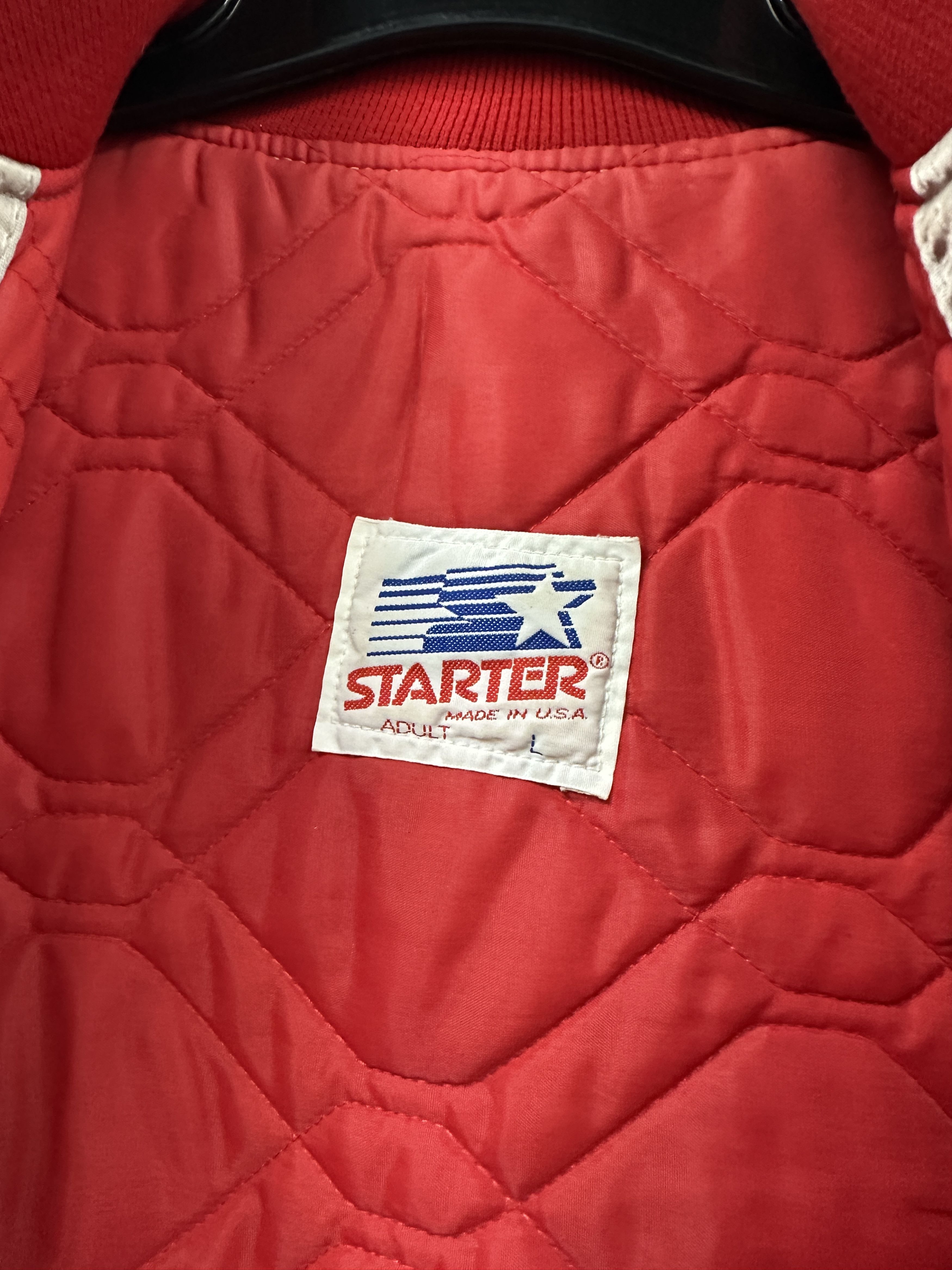 Other Vintage Starter Ohio State Satin Bomber Jacket Size US L / EU 52-54 / 3 - 3 Thumbnail