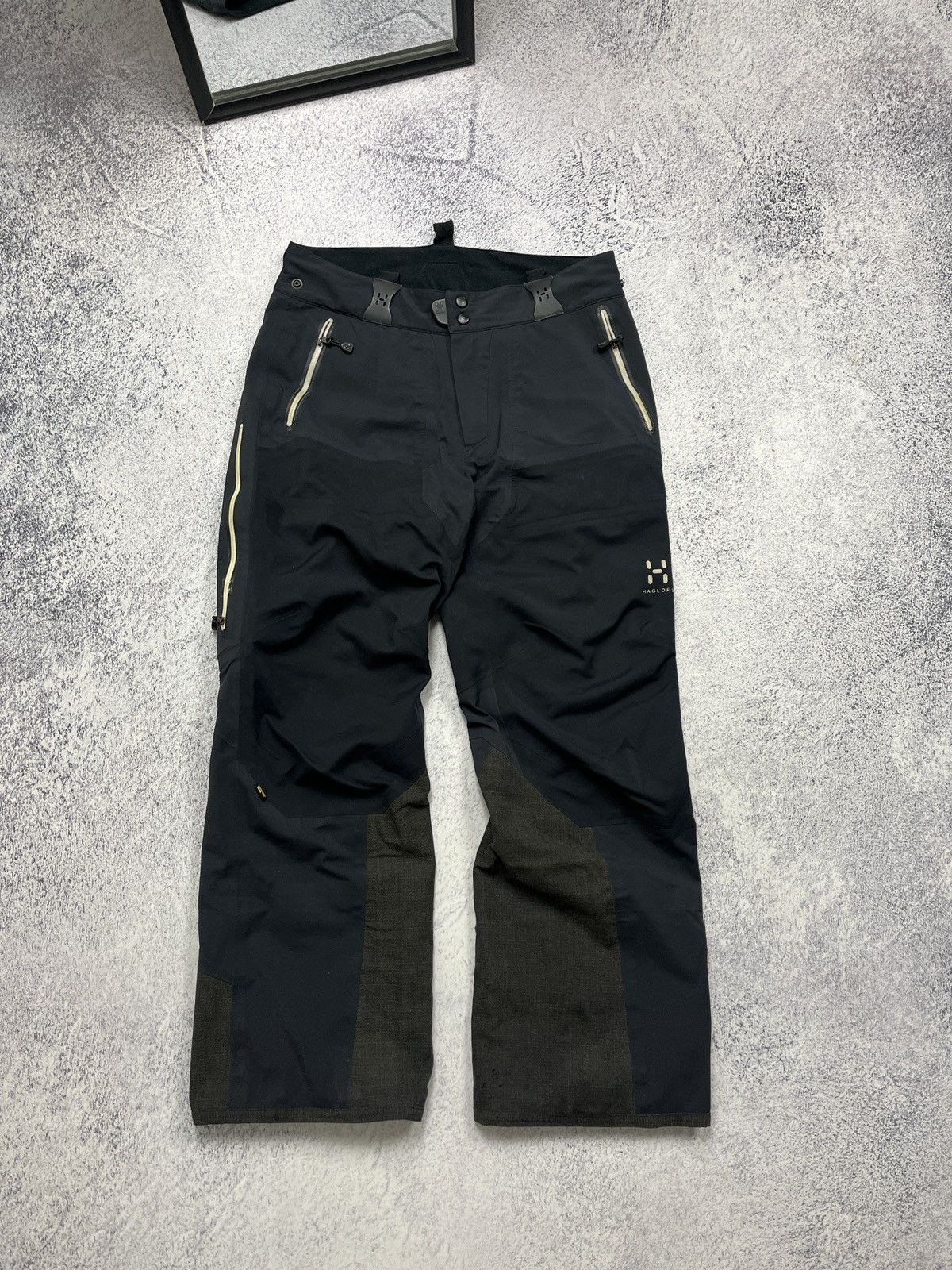 Haglofs Gore-Tex Recco SoftShell Ski Snow Pants Outdoor Rare