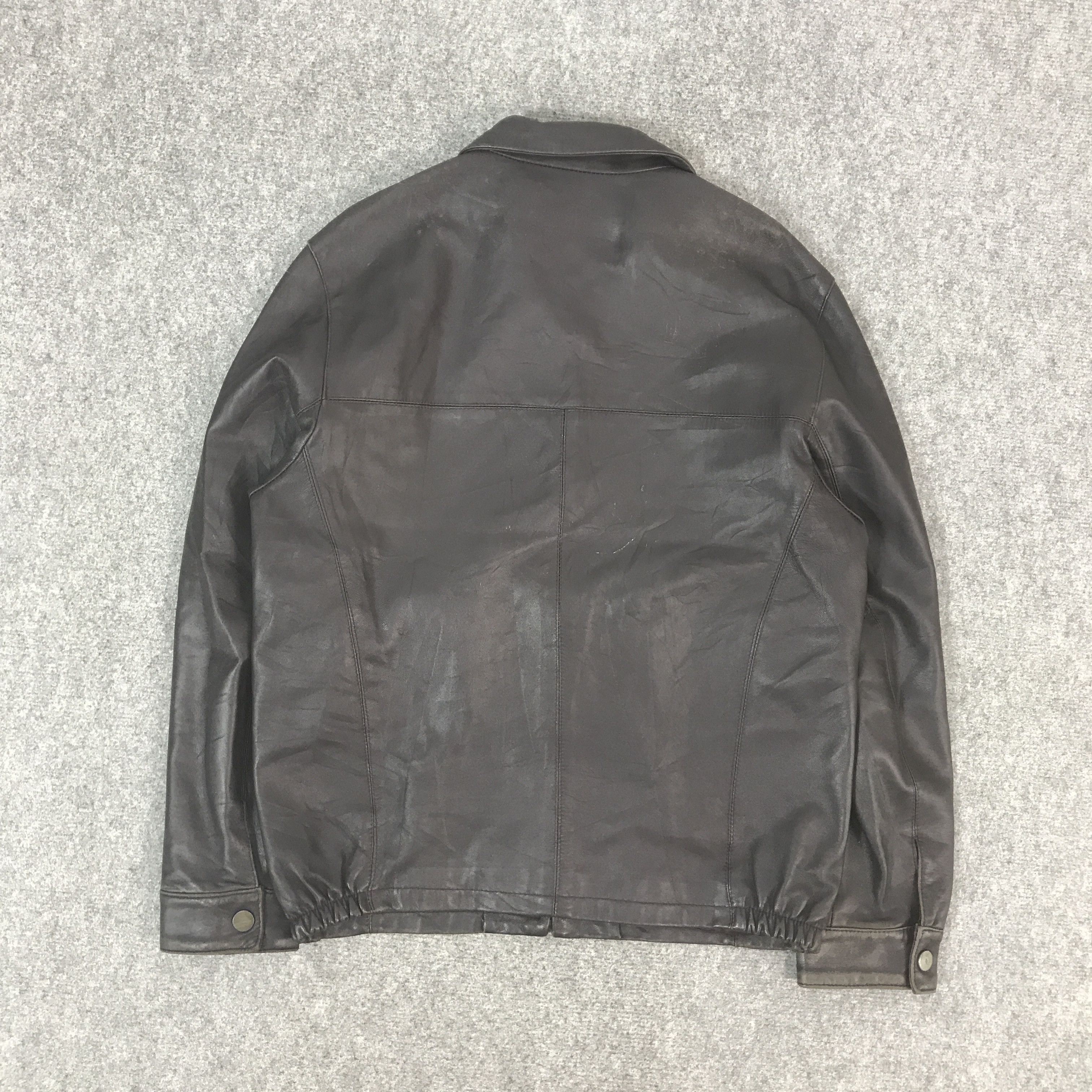 Leather VINATGE PIEROTUCCI LEATHER ZIPPER JACKET Size US L / EU 52-54 / 3 - 2 Thumbnail