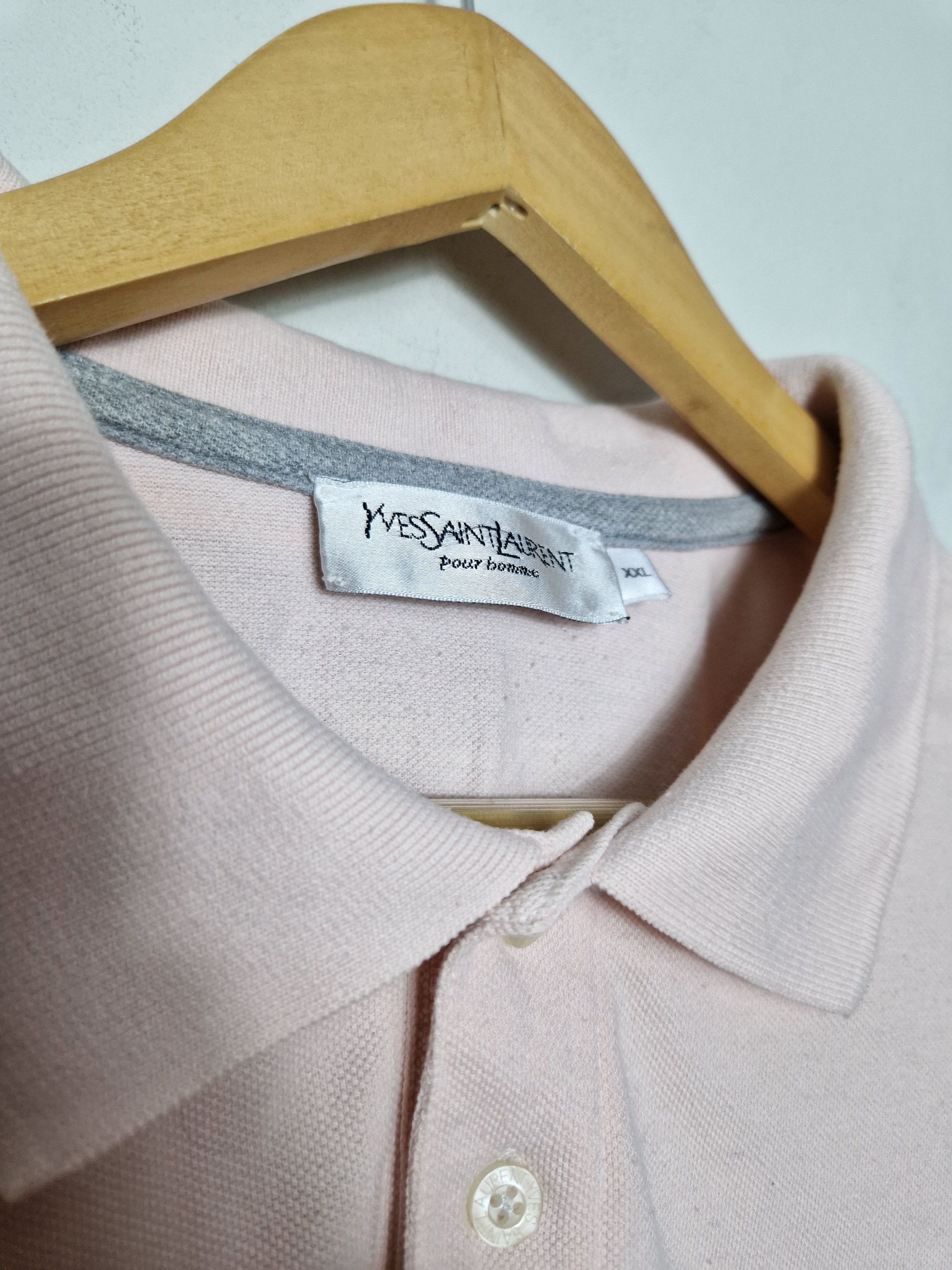 Yves Saint Laurent Yves Saint Laurent vintage polo tee Size US XXL / EU 58 / 5 - 3 Thumbnail