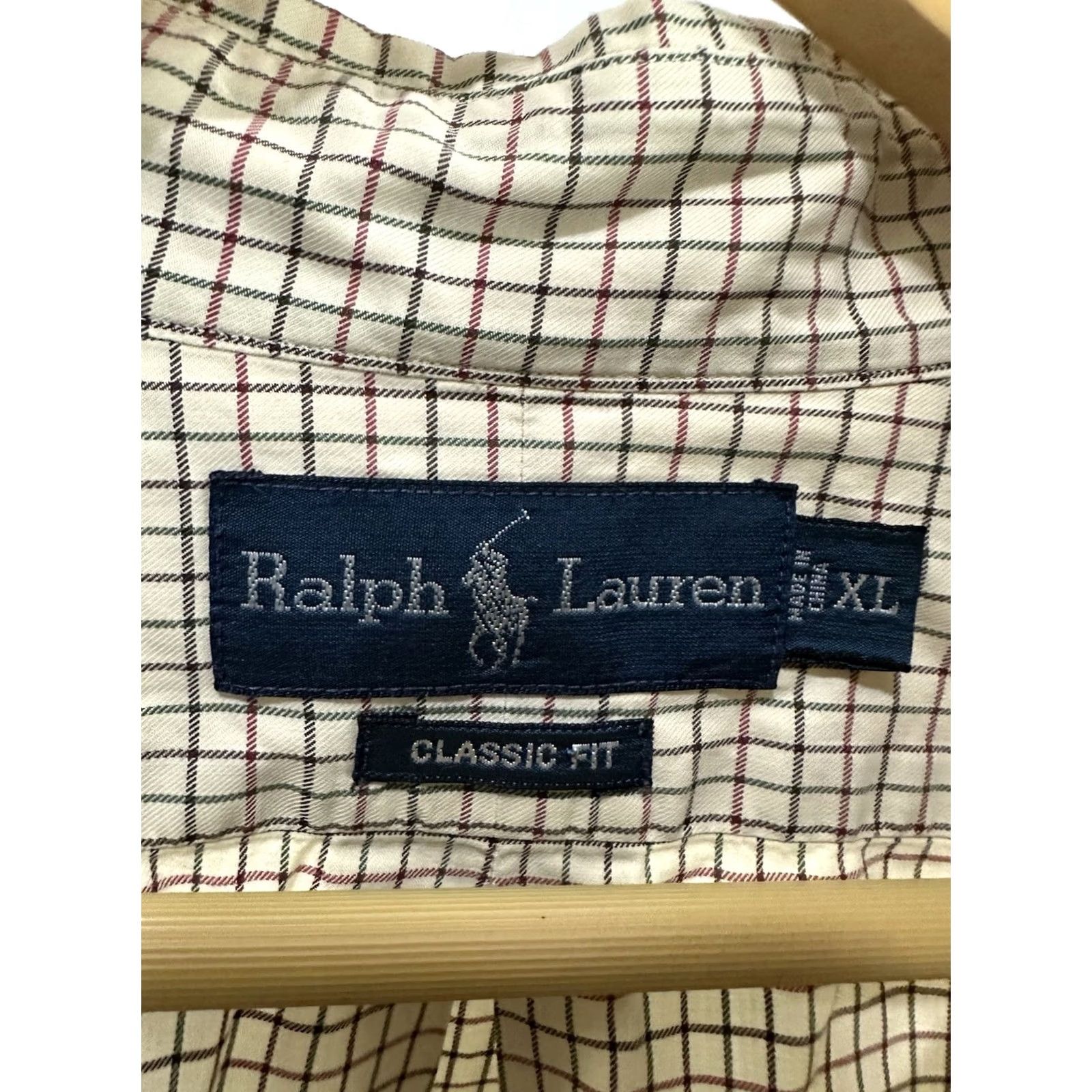 Ralph Lauren Ralph Lauren Men's Button-Down Long Sleeve Shirt XL Beige Pony Checkered Shirt Mens XL Button-Up Shirt Size US XL / EU 56 / 4 - 3 Thumbnail