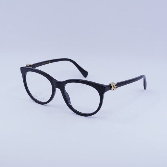 Gucci Gucci GG1590O 004 Eyeglasses Grey Crystal on Black  display picture 3