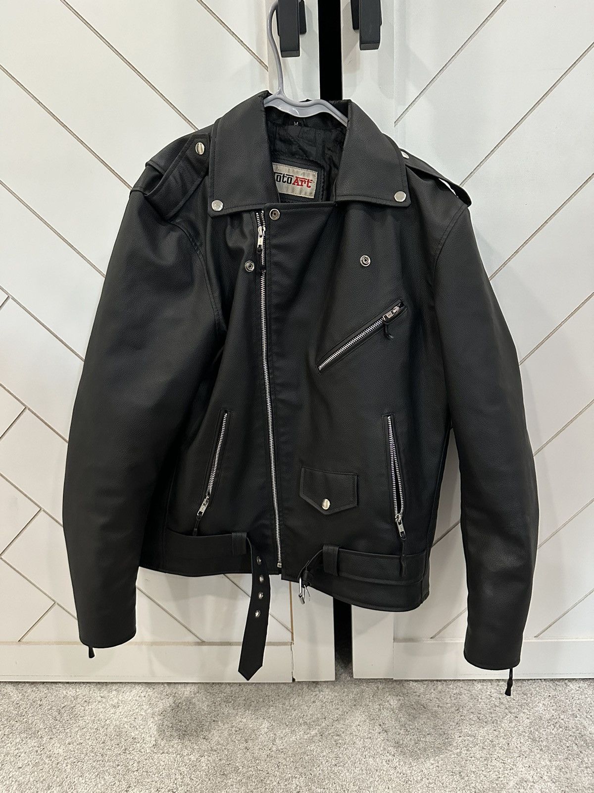 Vintage Leather Moto Jacket Size US M / EU 48-50 / 2 - 1 Thumbnail