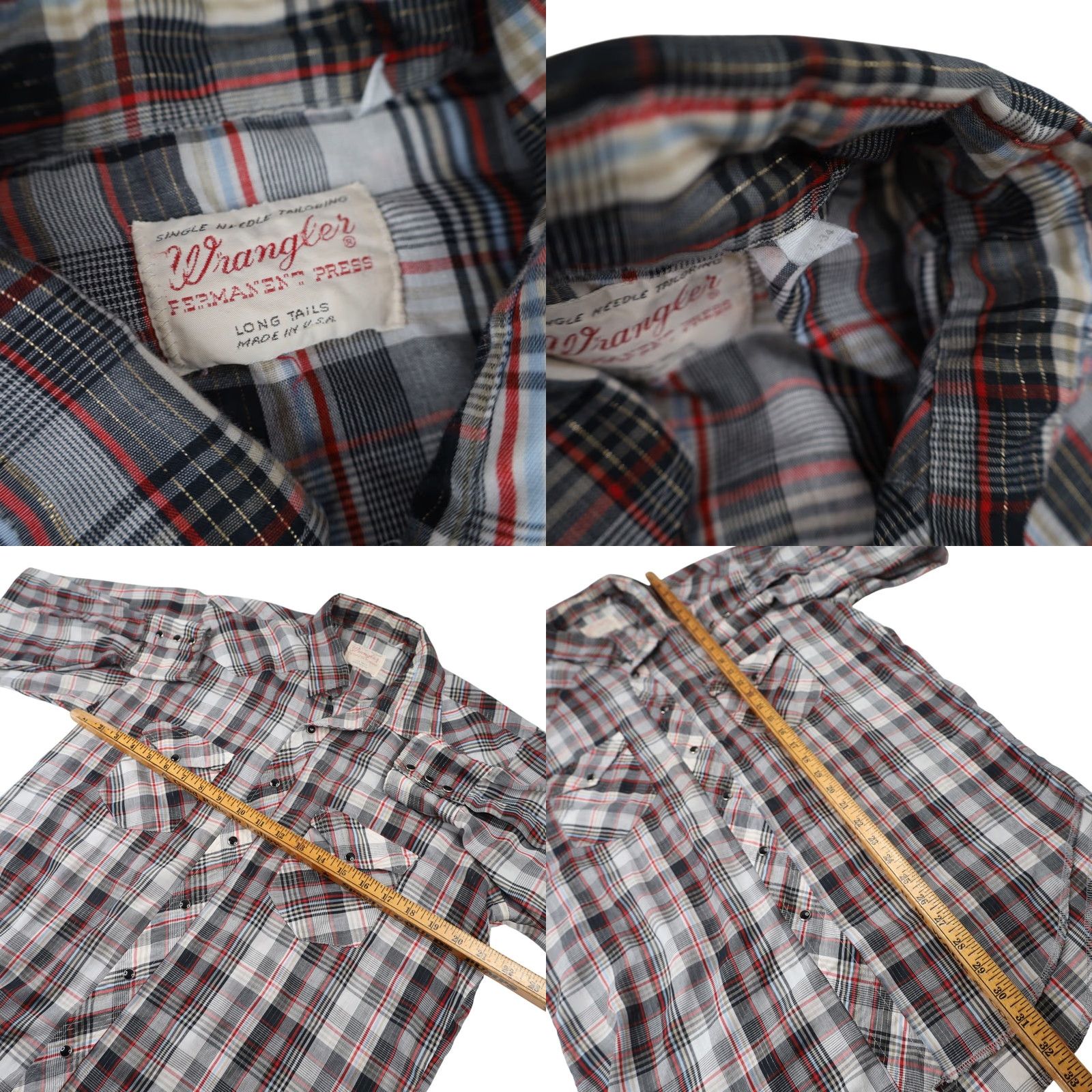 Wrangler VINTAGE Wrangler Western Shirt Mens Large XL? Size US L / EU 52-54 / 3 - 8 Thumbnail