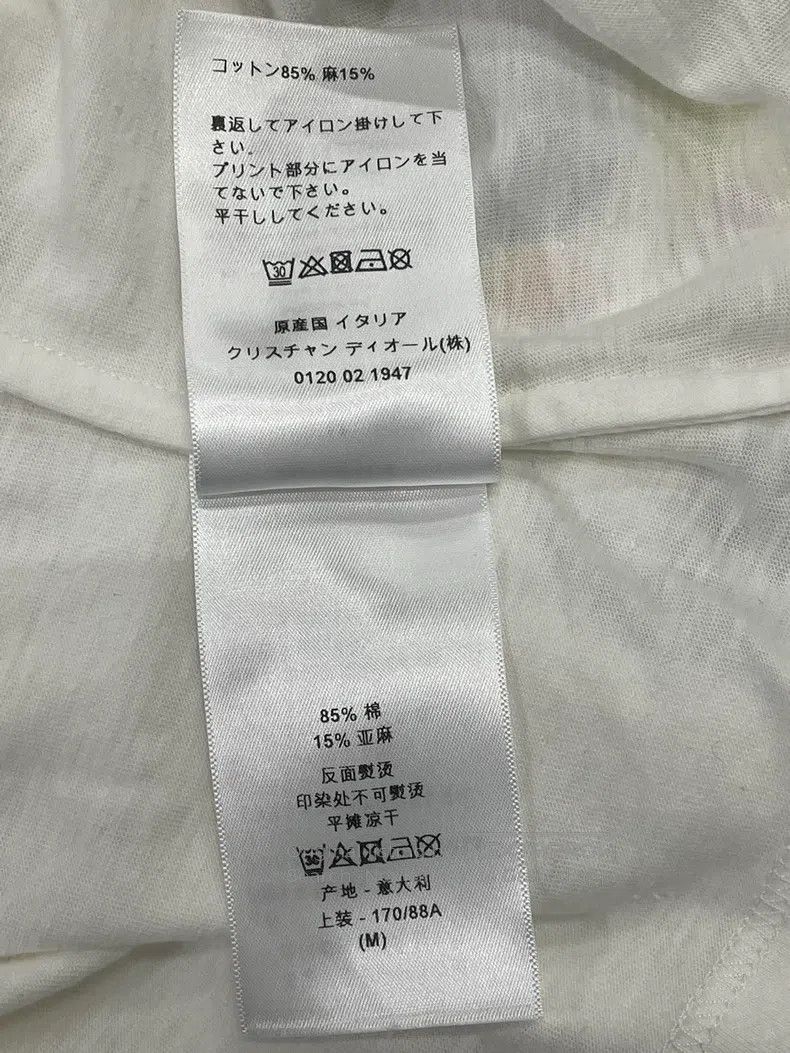 Dior Dior White portrait letter printed short sleeves Size M / US 6-8 / IT 42-44 - 6 Thumbnail