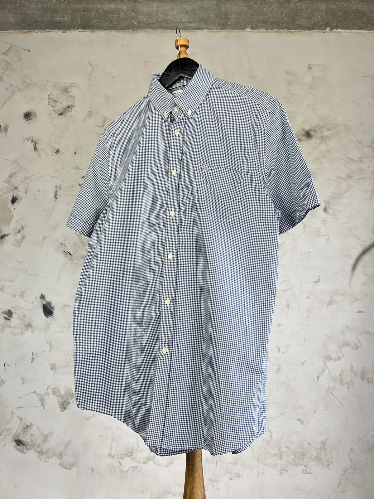 Lacoste Lacoste Short Sleeve Button Shirt Size M - L 15 3/4 Size US M / EU 48-50 / 2 - 1 Thumbnail