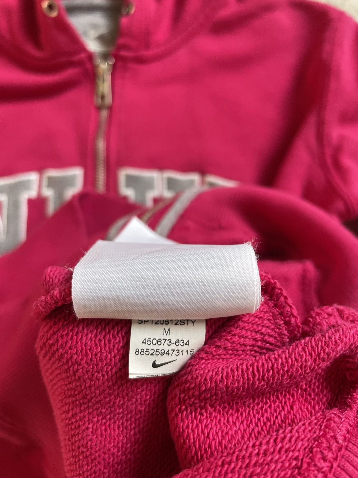 Nike × Vintage Vintage Y2K Nike Zip-Up Hoodie Central Logo Swoosh Size M / US 6-8 / IT 42-44 - 8 Thumbnail
