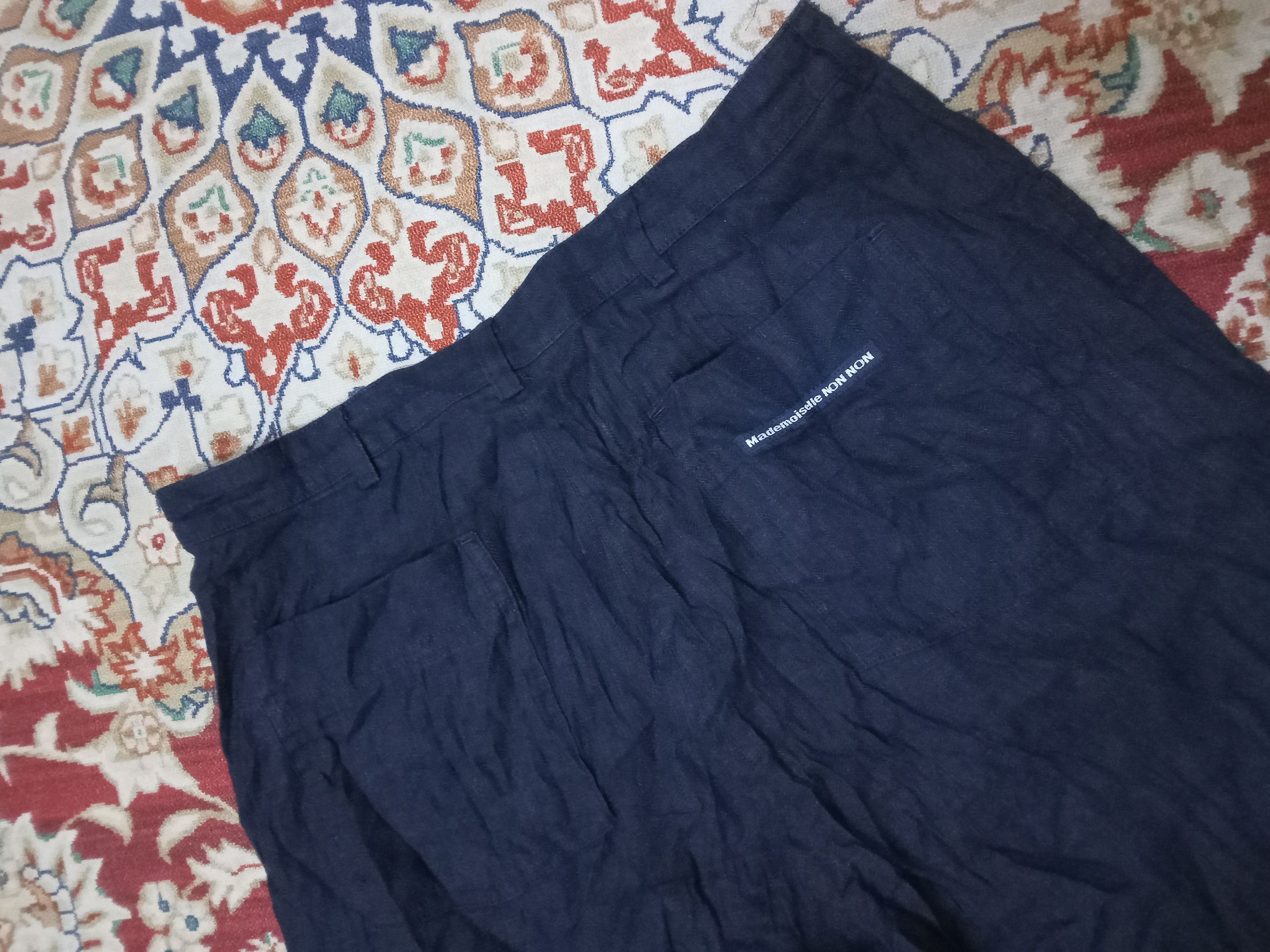 Designer × Issey Miyake × Mademoiselle Non Non Modemoiselle Non Non Loose/Baggy Numb + Rayon Pants Size US 28 / EU 44 - 9 Thumbnail