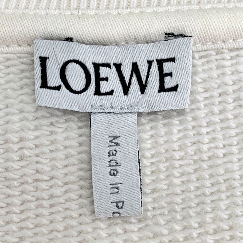 Loewe Loewe White logo embroidered cotton round neck long sleeve Size M / US 6-8 / IT 42-44 - 6 Thumbnail