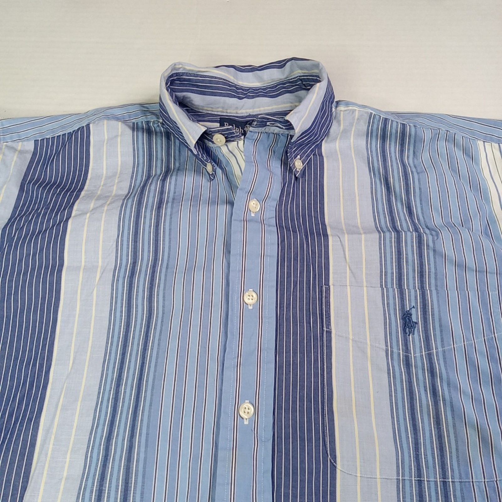 Ralph Lauren Polo Ralph Lauren Blaire Bold Striped LS Shirt Size M Blue Size US M / EU 48-50 / 2 - 3 Thumbnail