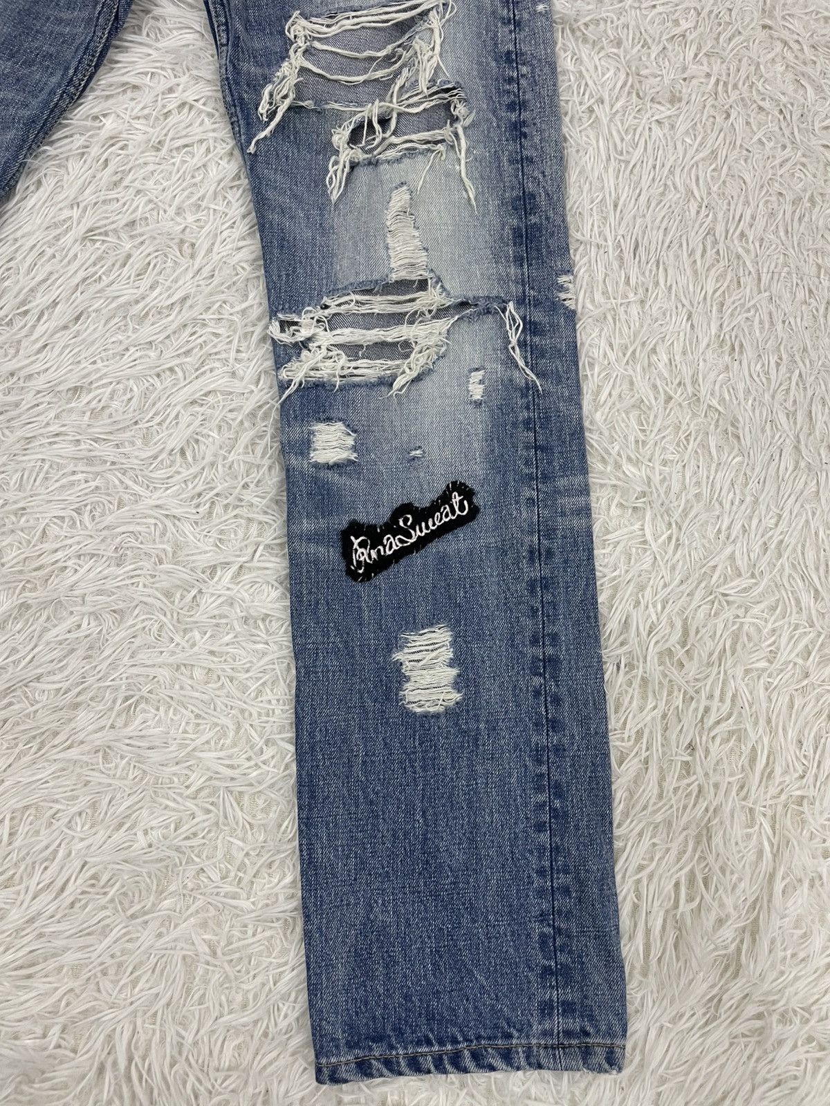 Japanese Brand Cozy Art Style Sweats & Bloods RNA Flare Jeans Pant Size US 30 / EU 46 - 3 Thumbnail