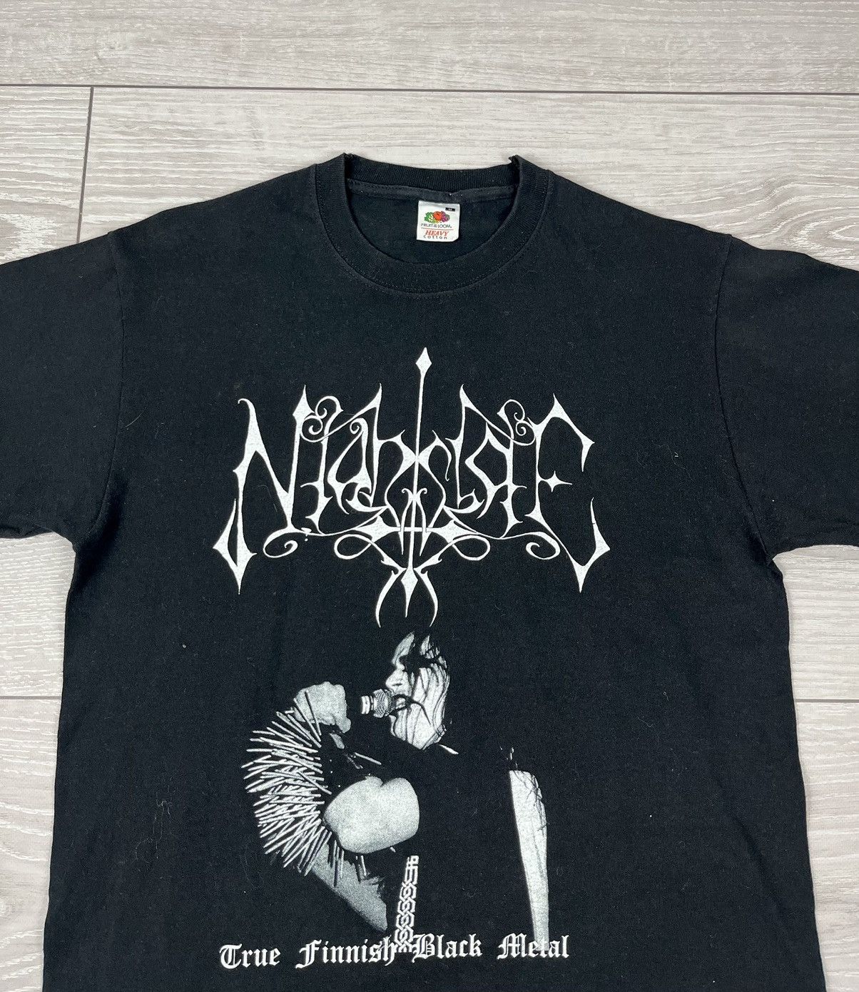 Band Tees Niahslae True Finnish Black Metal Band Rock T Shirt Size US M / EU 48-50 / 2 - 6 Thumbnail
