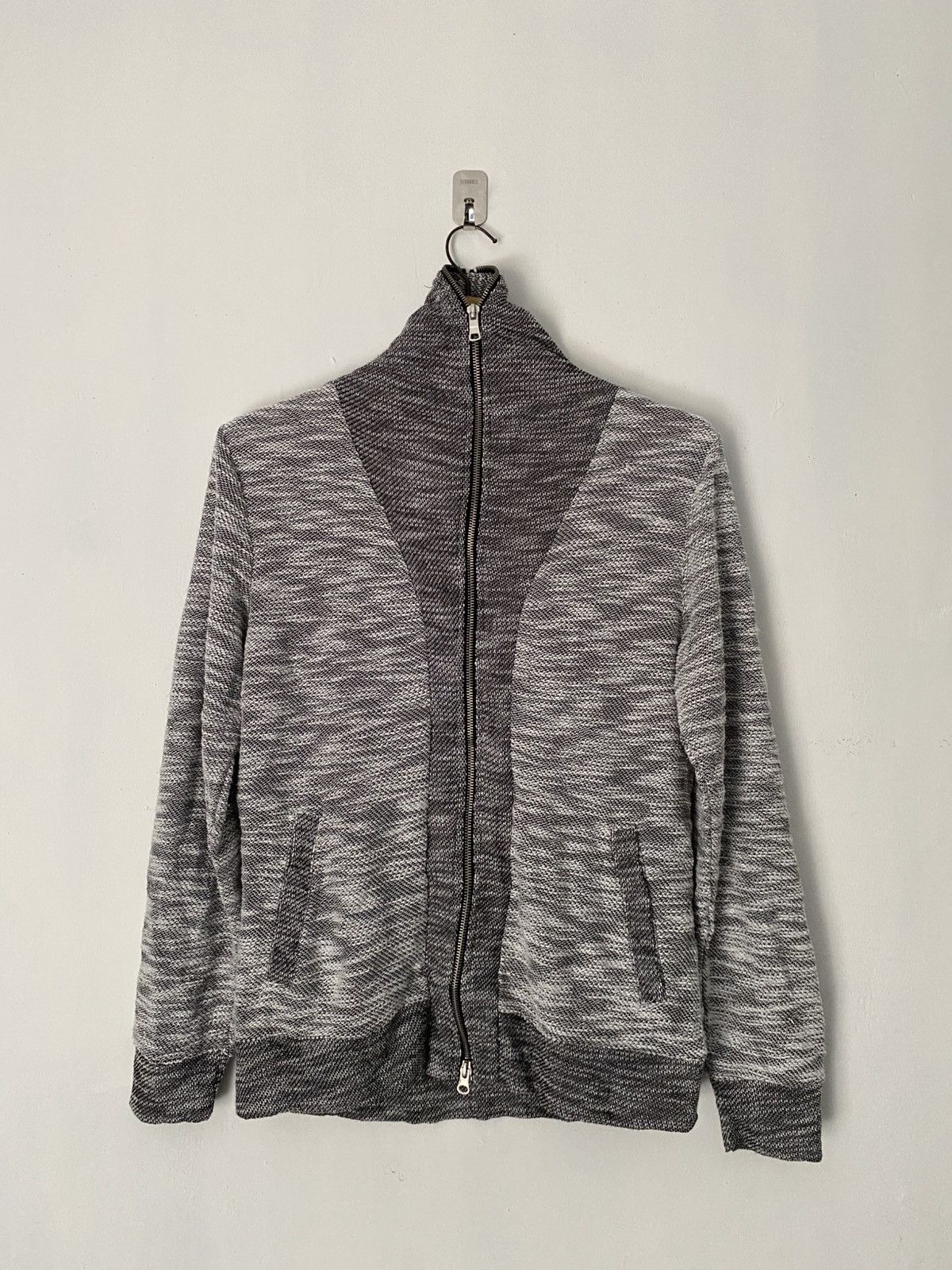 If Six Was Nine × In The Attic × Le Grande Bleu (L.G.B.) Zip up in the attic knit sweater Size US L / EU 52-54 / 3 - 3 Thumbnail