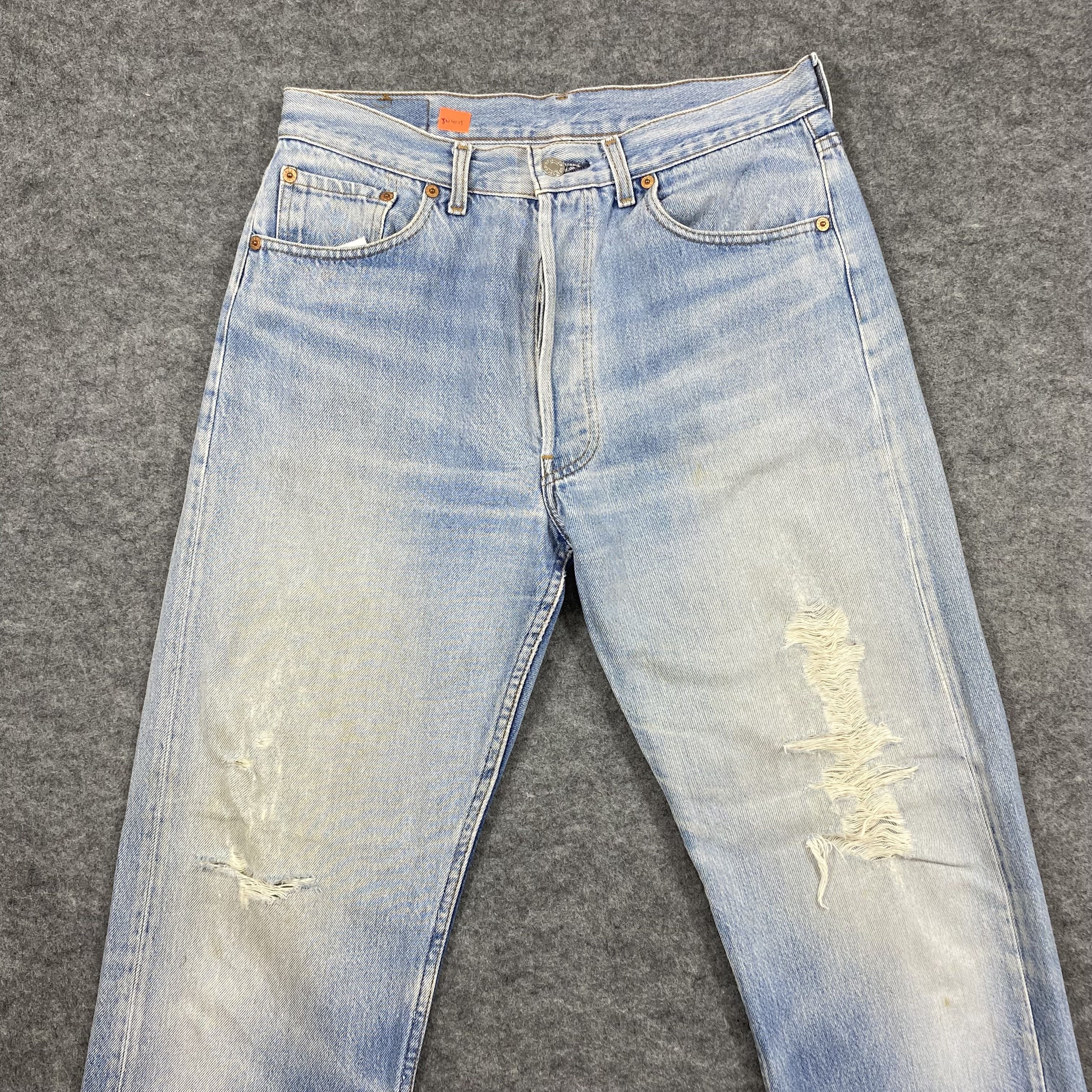 Levi's Vintage Clothing Levis Distressed Blue Vintage Jeans 31x31 Denim-JN4015 Size US 31 - 3 Thumbnail