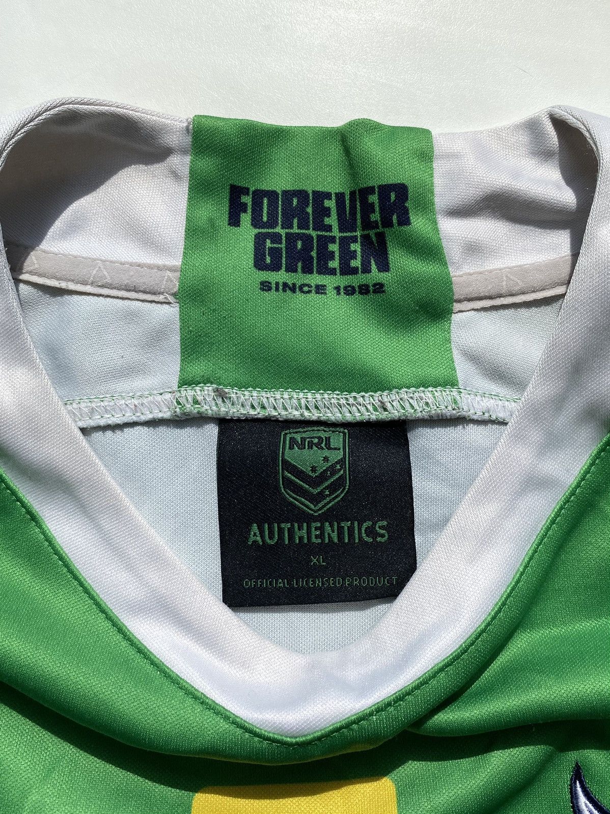 Other Canberra Raiders Jersey Green 20-21 NRL Rugby League Home Size US XL / EU 56 / 4 - 5 Thumbnail