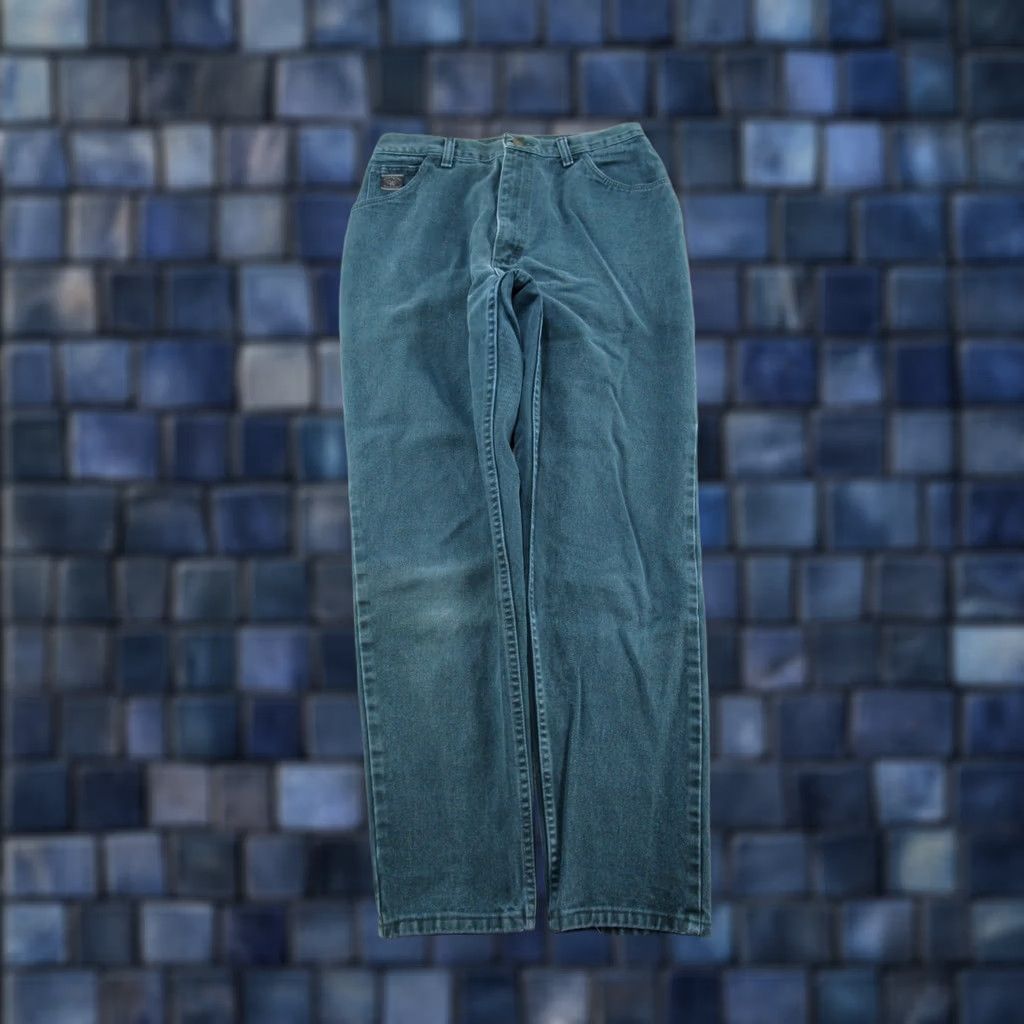 Wrangler VINTAGE Wrangler Jeans For Women 90s Green Denim High Rise Mom Size 12x30 Womens Size 34" / US 12 / IT 48 - 1 Thumbnail