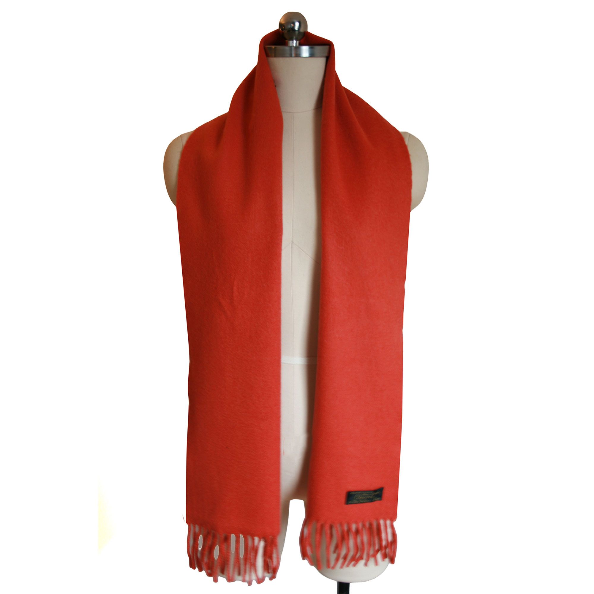 Charvet Charvet Paris 100% Cashmere Scarf Orange Made in Scotland Size ONE SIZE - 2 Thumbnail