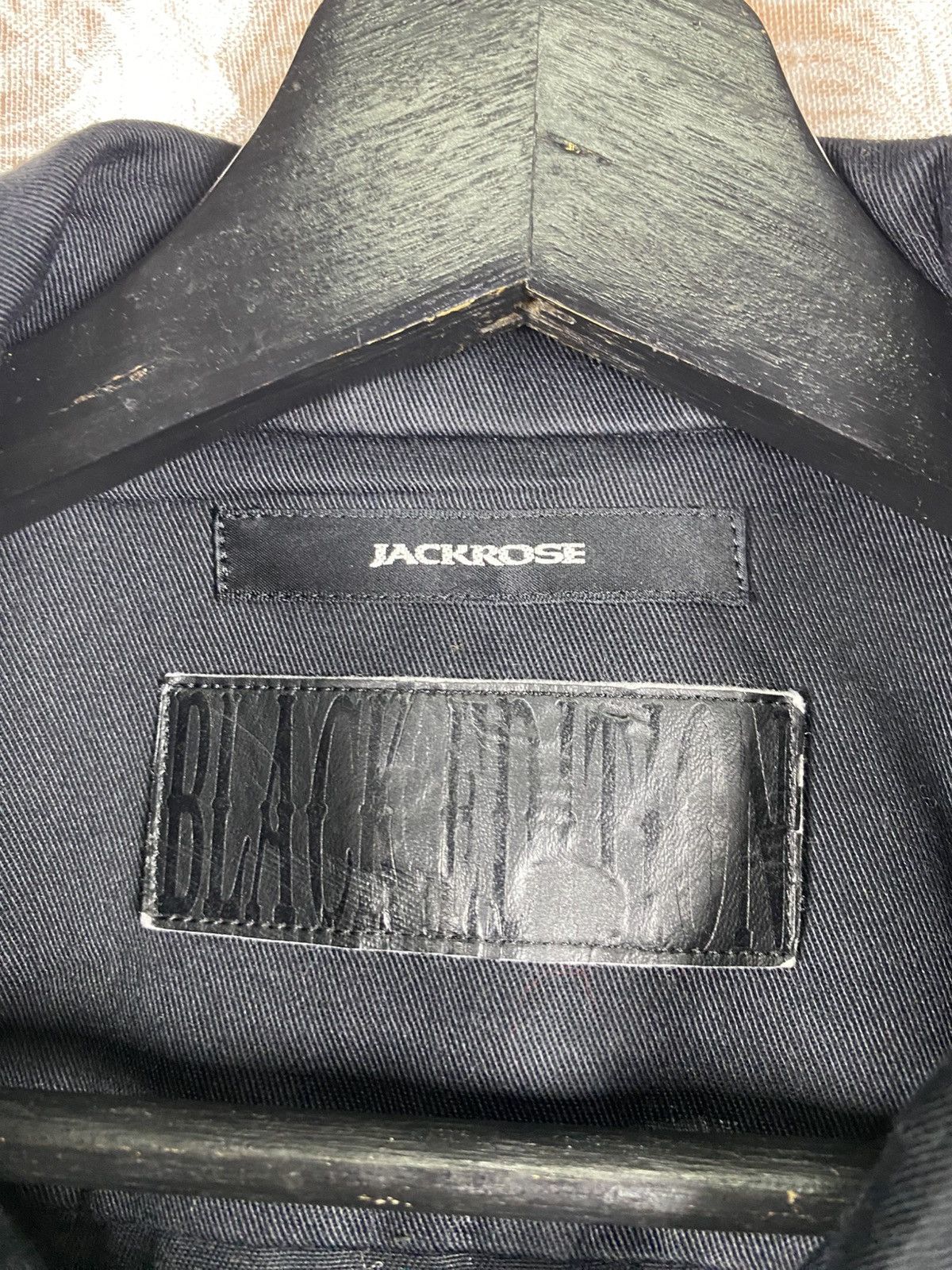JACKROSE Jackrose Black Trucker Jacket Zip Streetwear Workwear Style Size US S / EU 44-46 / 1 - 7 Thumbnail