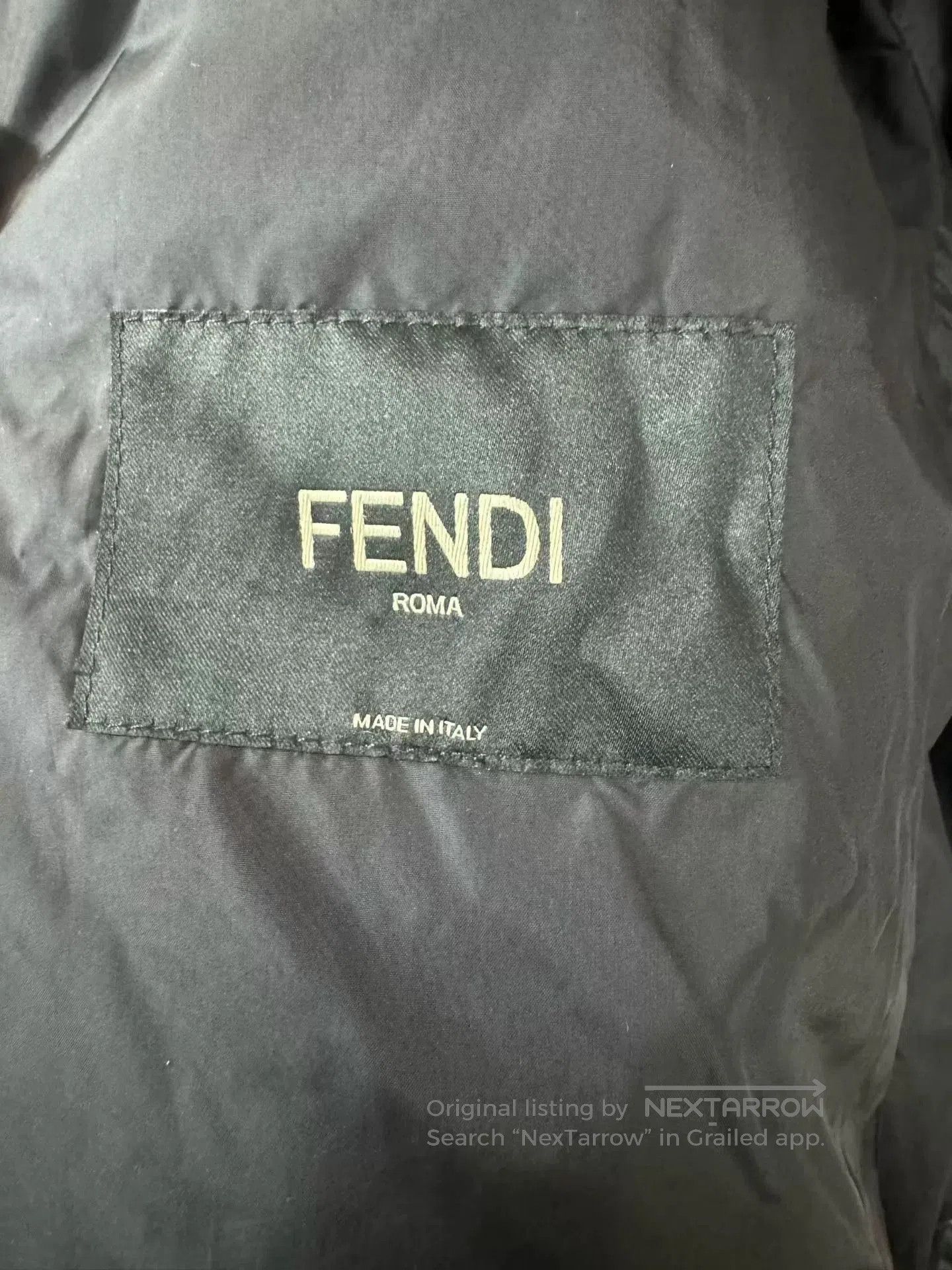 Fendi fendi black patchwork down jacket. Size US XL / EU 56 / 4 - 3 Thumbnail