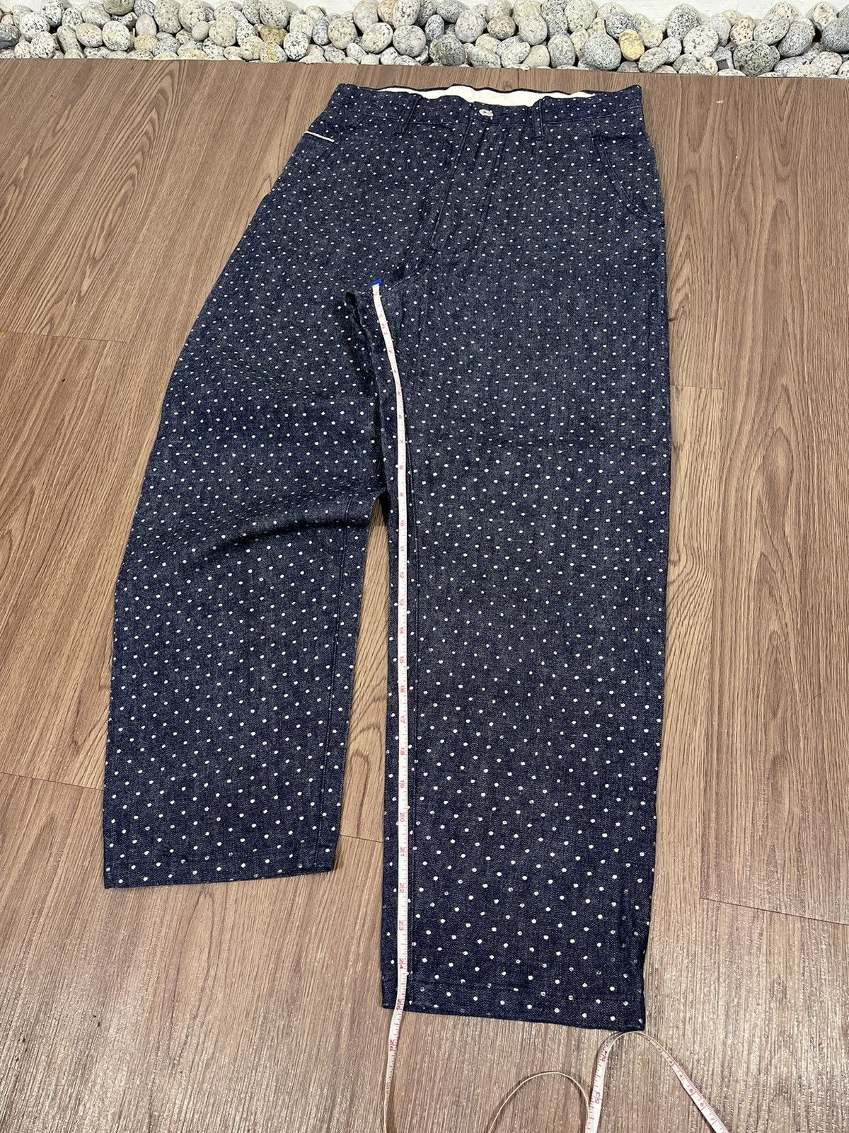Designer × Japanese Brand Ichilu Design Labo Japan Polkadot Buckleback Pants Size US 29 - 15 Thumbnail