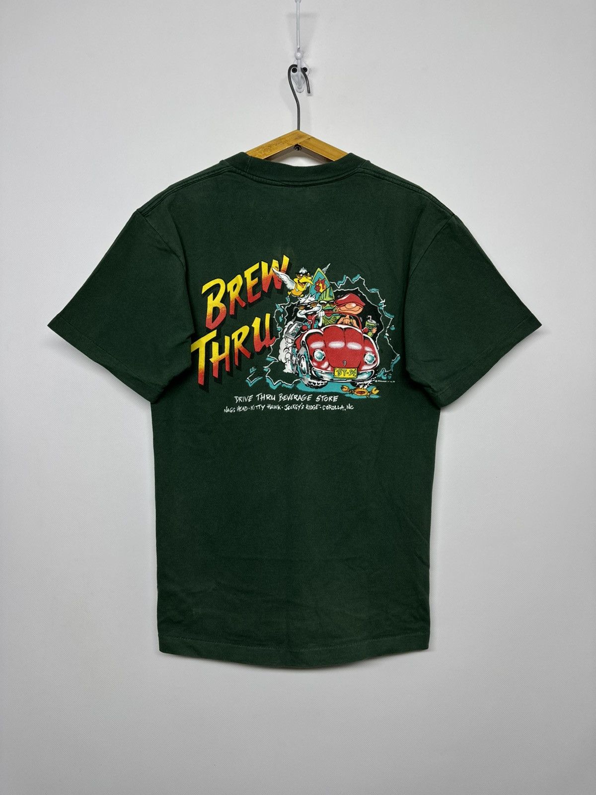 Anvil Vintage Y2k Brew Thru Big Logo Print 00’s Size US M / EU 48-50 / 2 - 3 Thumbnail