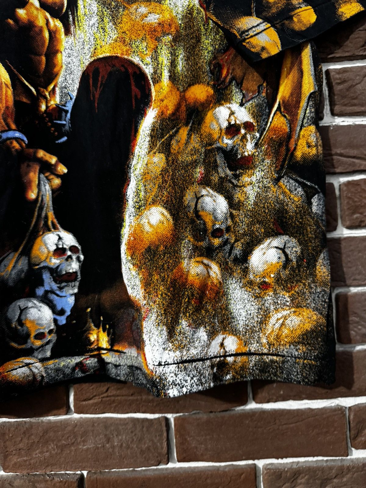 Band Tees RARE VINTAGE MANOWAR 1994 SKULL METAL T-SHIRT BAND GRAIL Size US XL / EU 56 / 4 - 3 Thumbnail