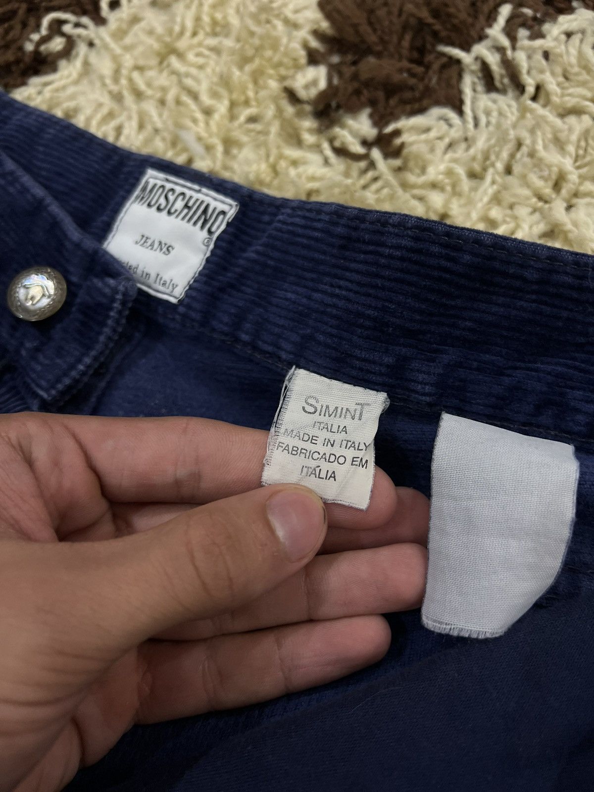 Japanese Brand × Moschino × Vintage Vintage velvet pants Moschino Avant Garde style Japanese 90s Size US 32 / EU 48 - 9 Thumbnail