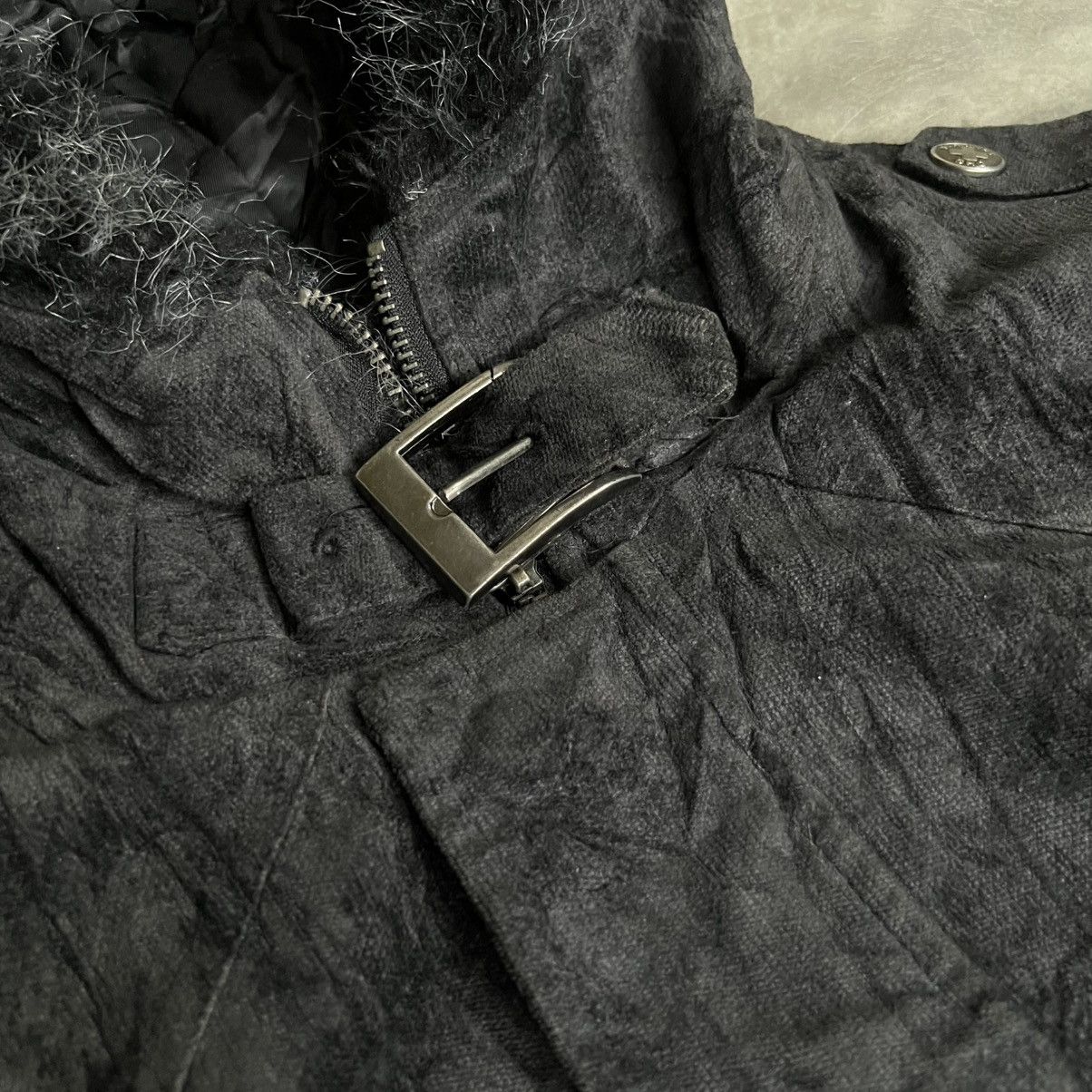 BERNINGS SHO 2000s Berning Sho Apocalypse Style Velvet Fur Coats Jacket Size US M / EU 48-50 / 2 - 4 Thumbnail
